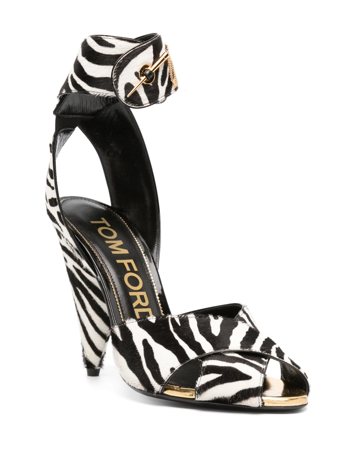Tom Ford - Vertigo 130mm Zebra-print Sandals