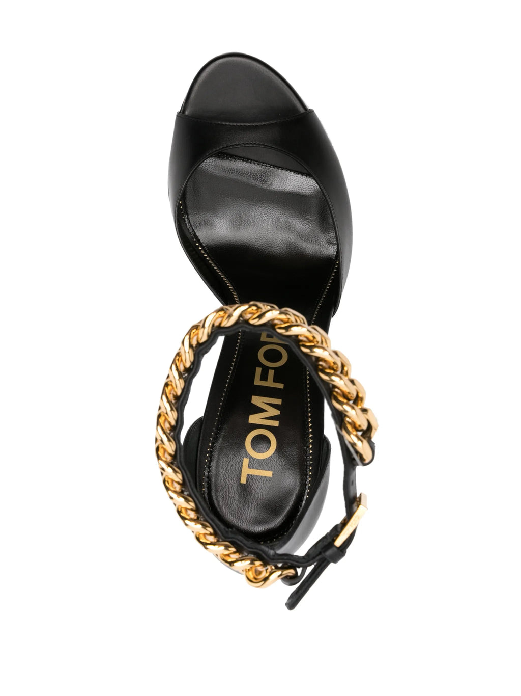 Tom Ford - 105mm Chain-embellished Leather Sandals