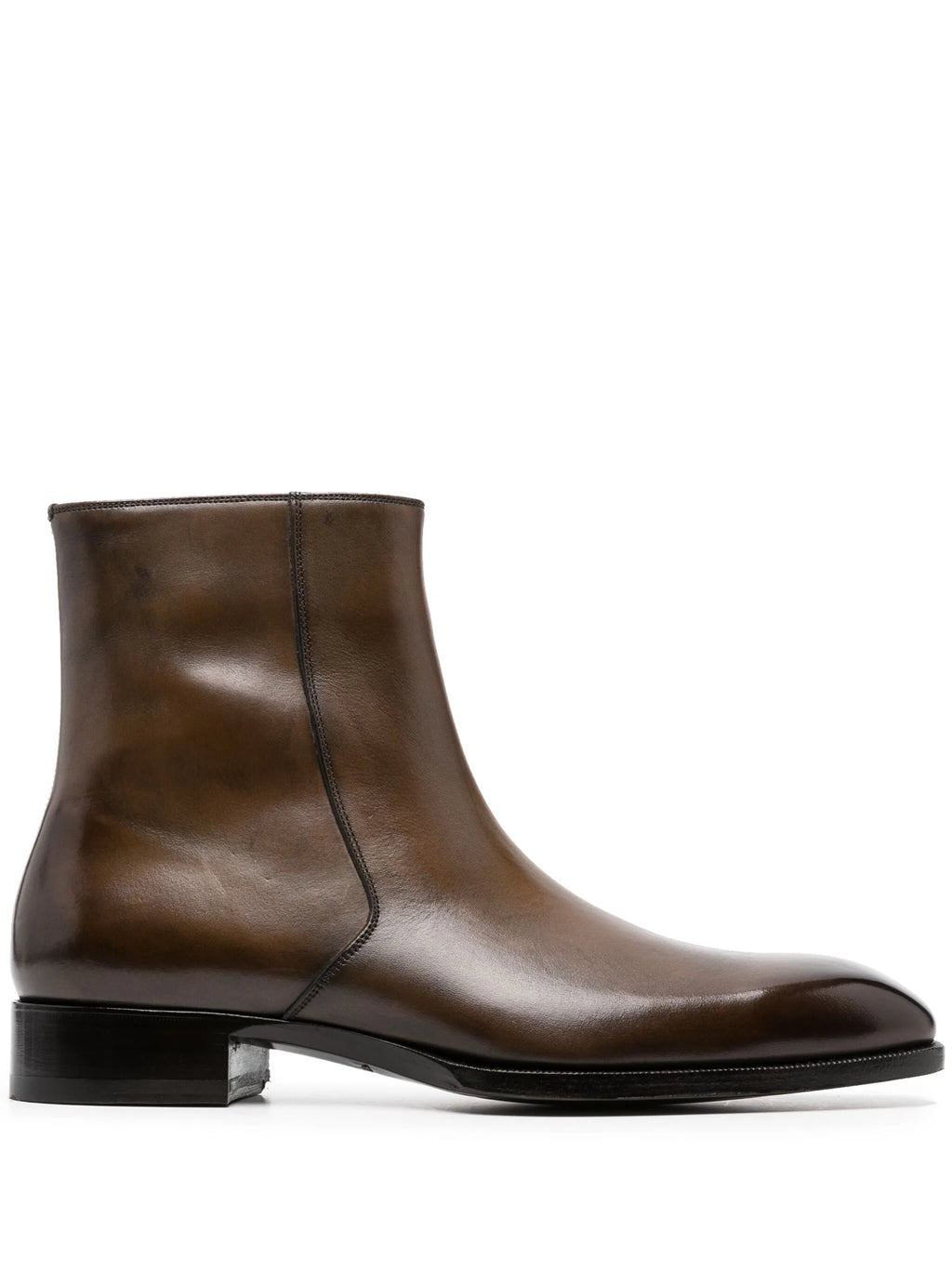 Tom Ford - Polished Leather Ankle Boots