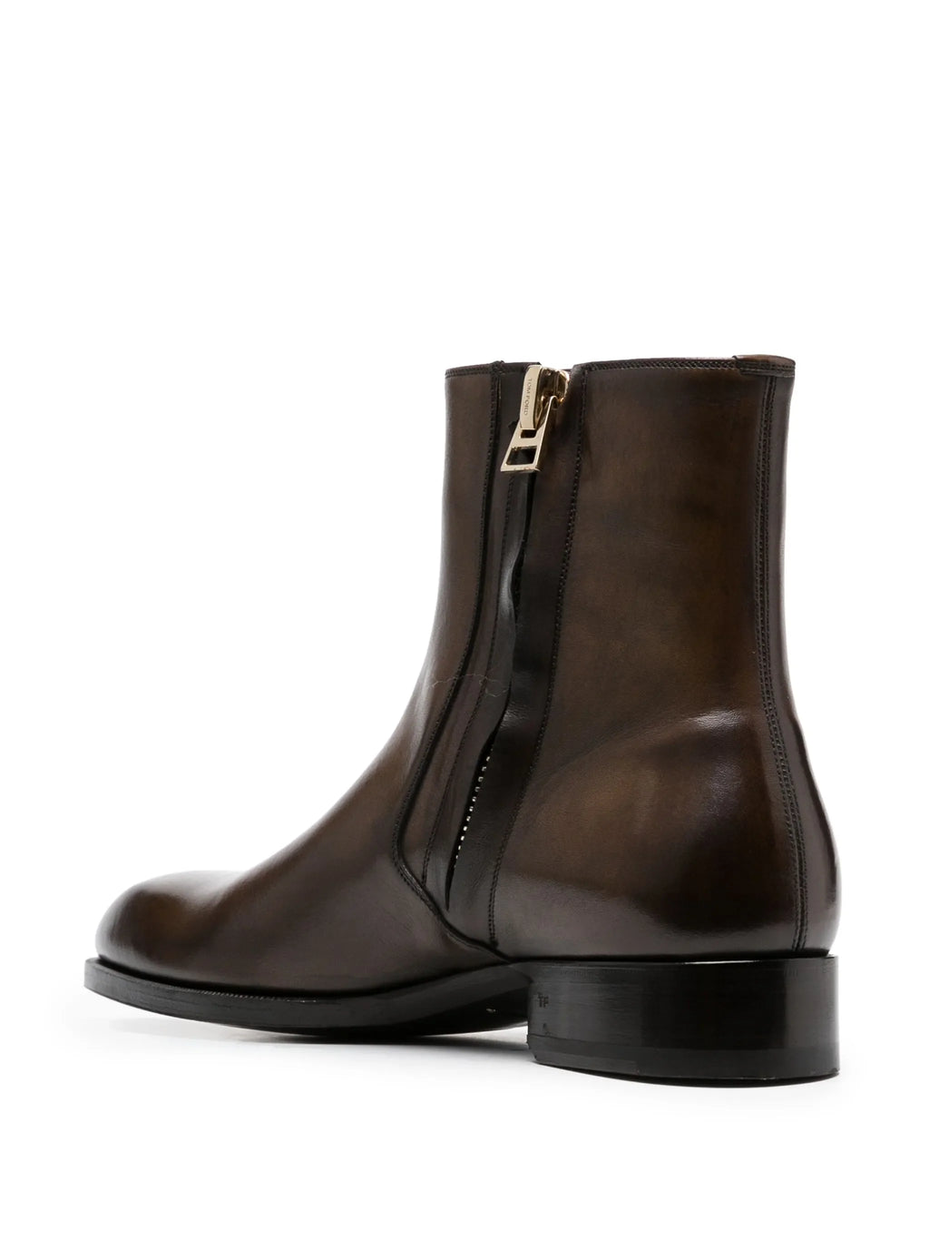 Tom Ford - Polished Leather Ankle Boots