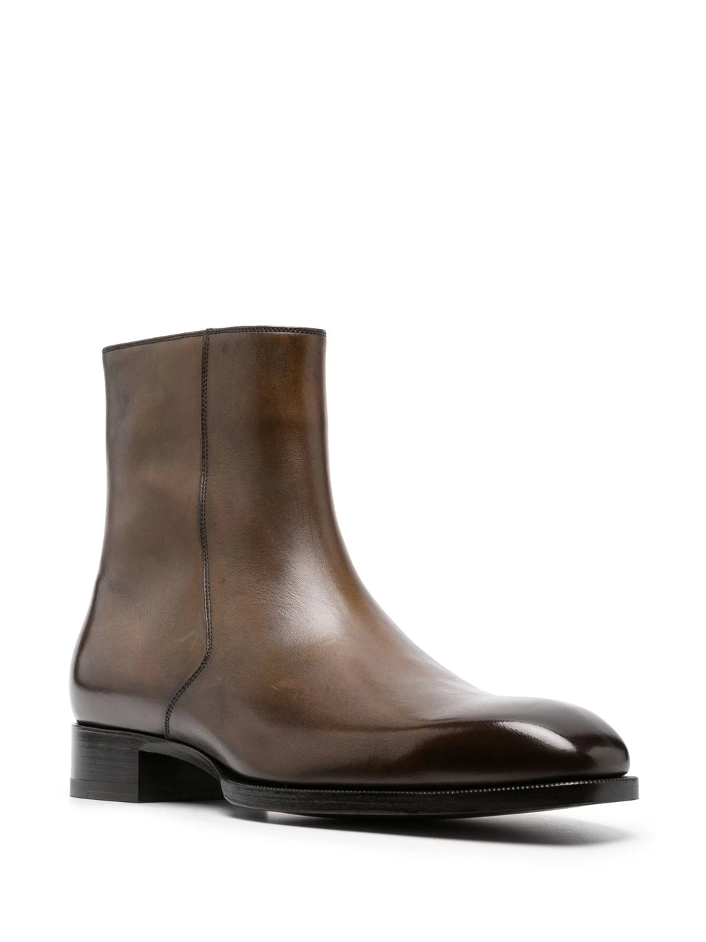Tom Ford - Polished Leather Ankle Boots