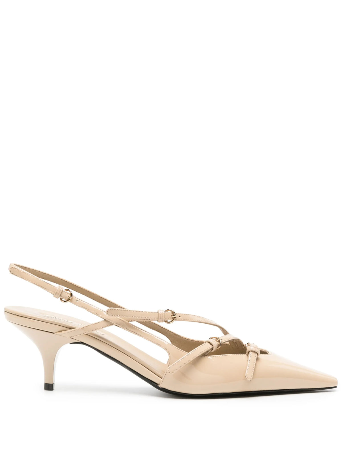 Miu Miu - 55mm Buckle-embellished Slingback Pumps