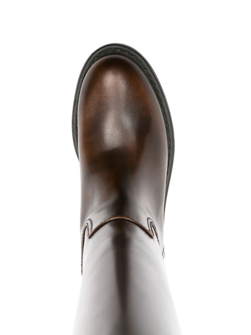 Miu Miu - Fumé Knee-high Leather Boots