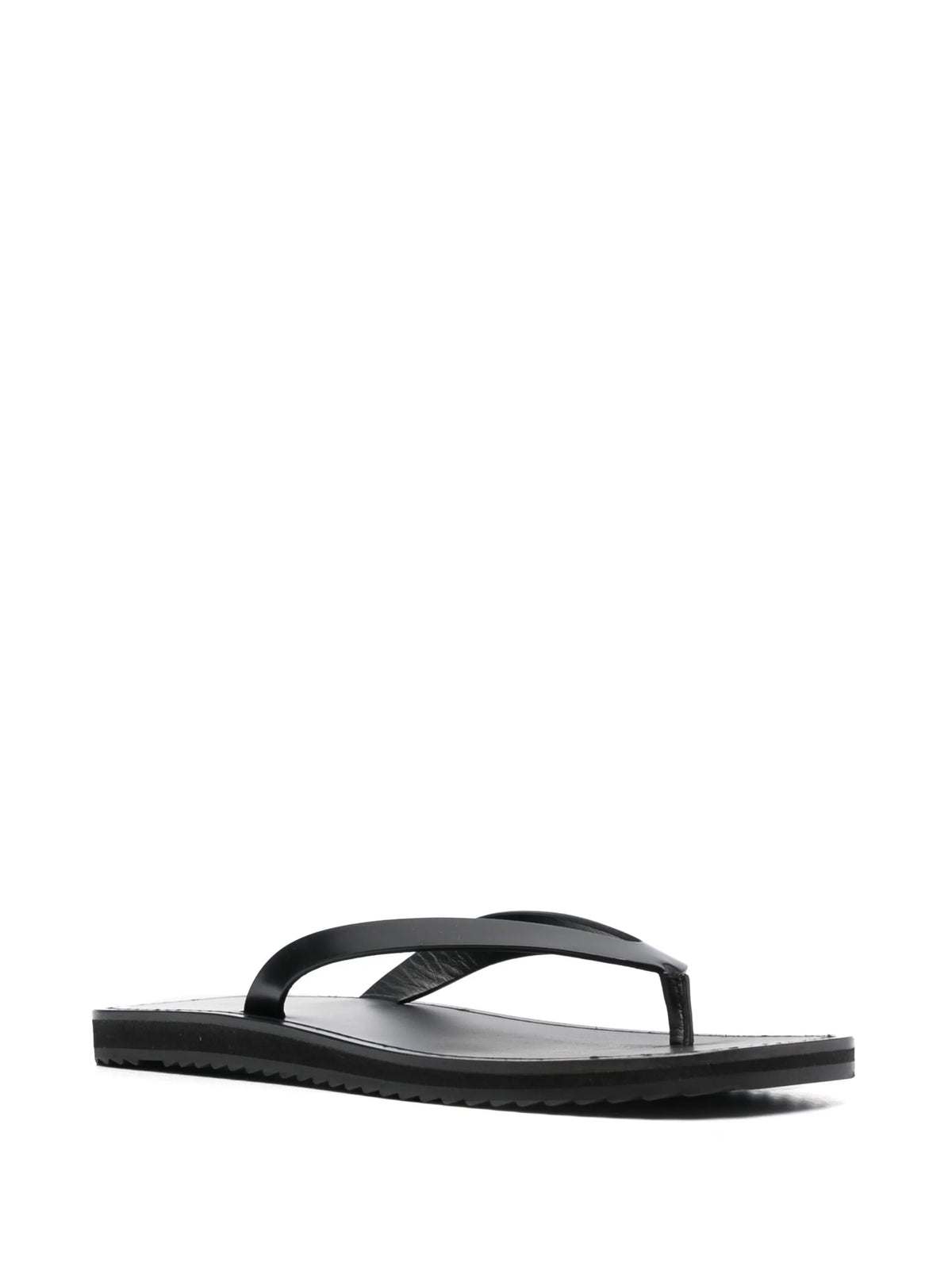 The Row - Thong-strap Leather Flip Flops