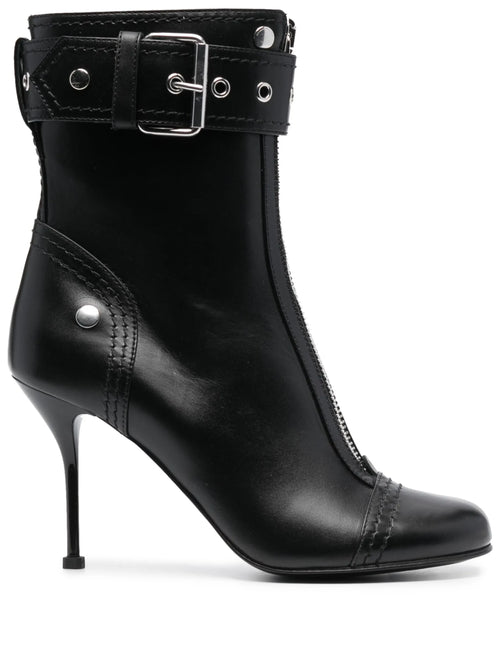 Alexander McQueen - Buckle-detail 90mm Leather Boots