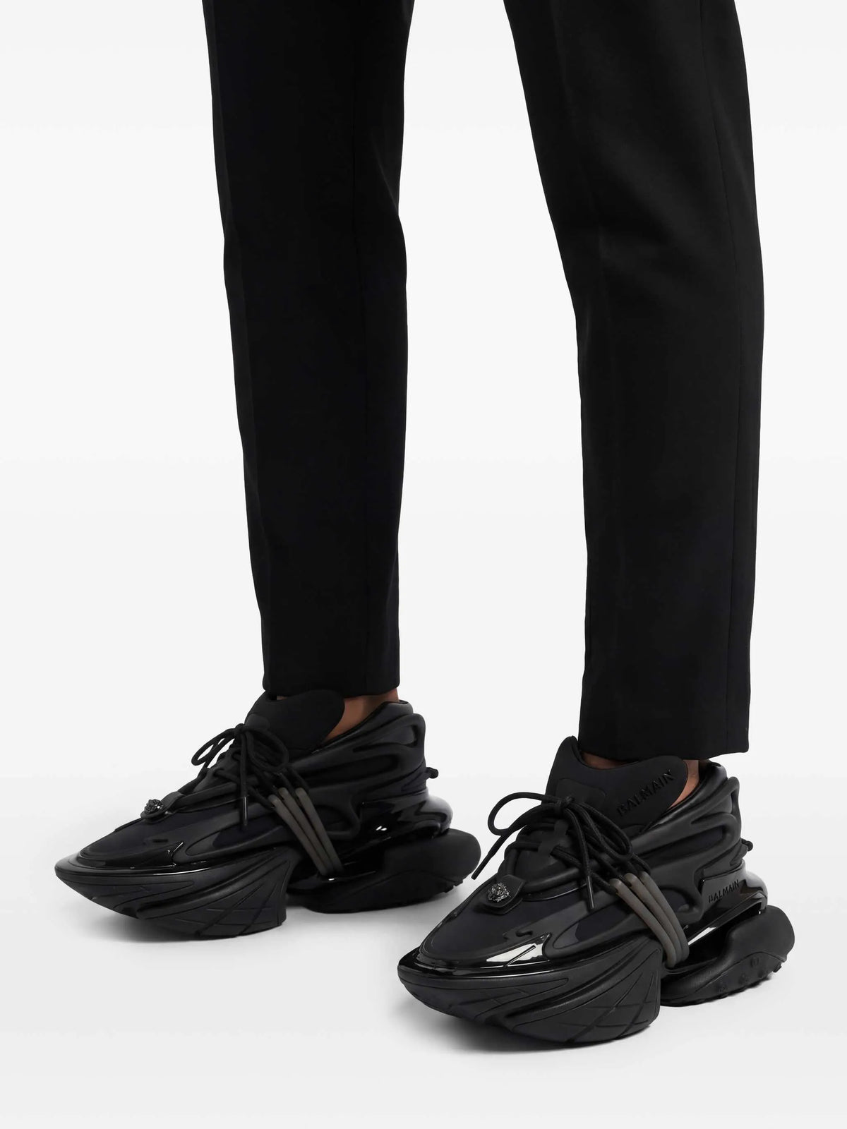 Balmain - Leather Unicorn Low-top Sneakers