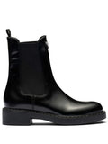 Prada - Brushed Leather Chelsea Booties