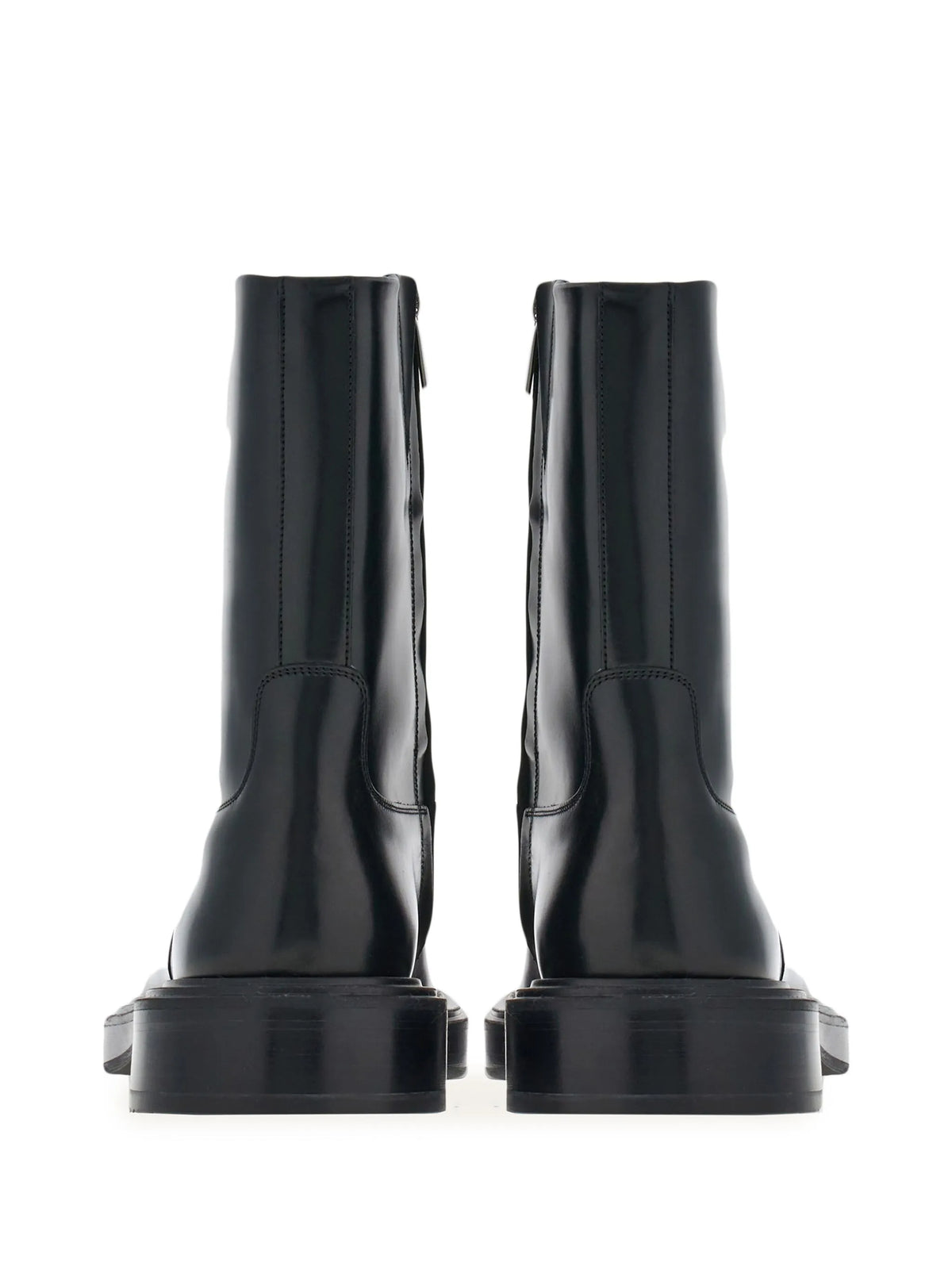 Ferragamo - Panelled Patent-leather Ankle Boots