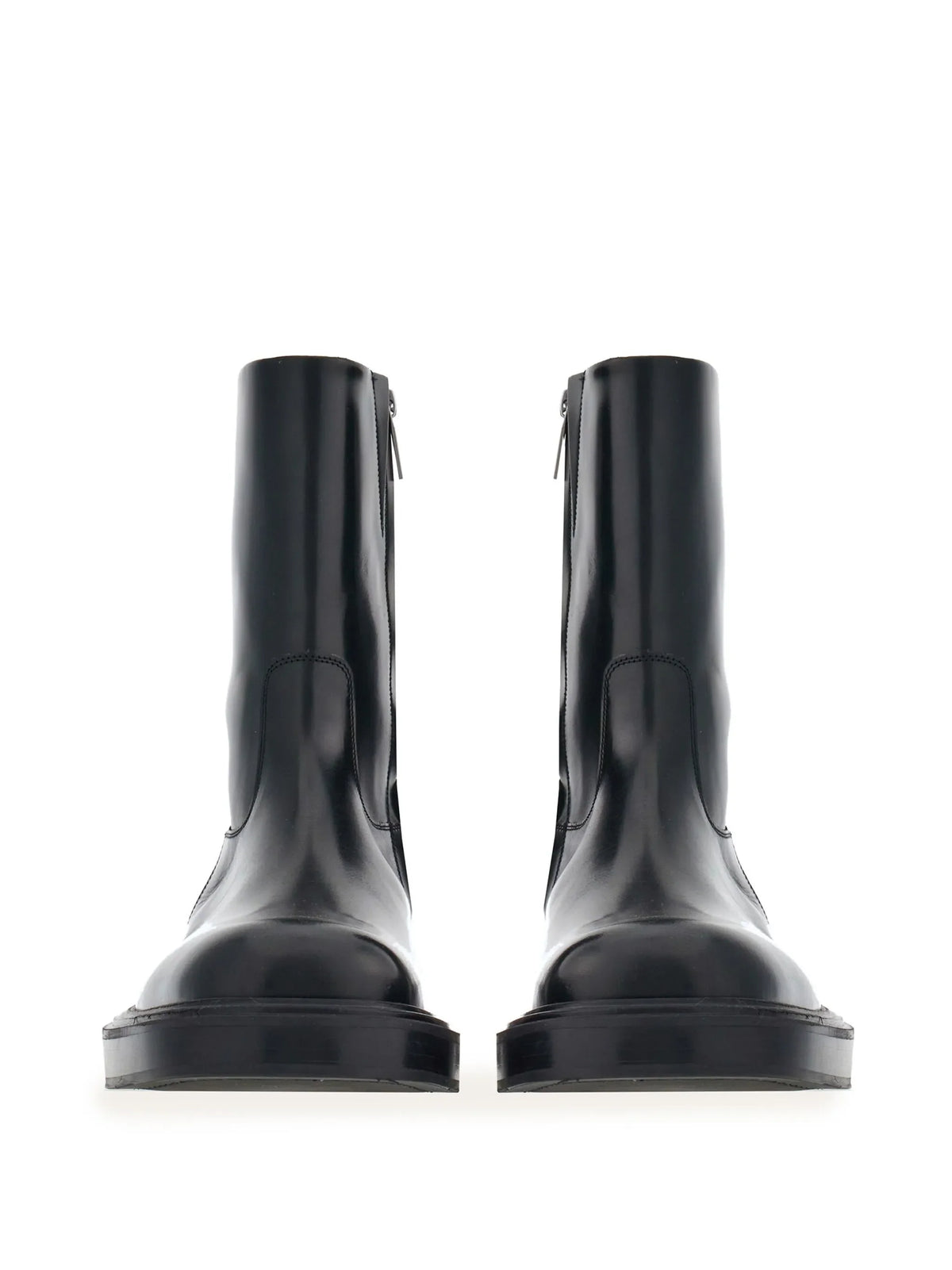 Ferragamo - Panelled Patent-leather Ankle Boots