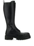 Balenciaga - Strike Lace-up Leather Boots