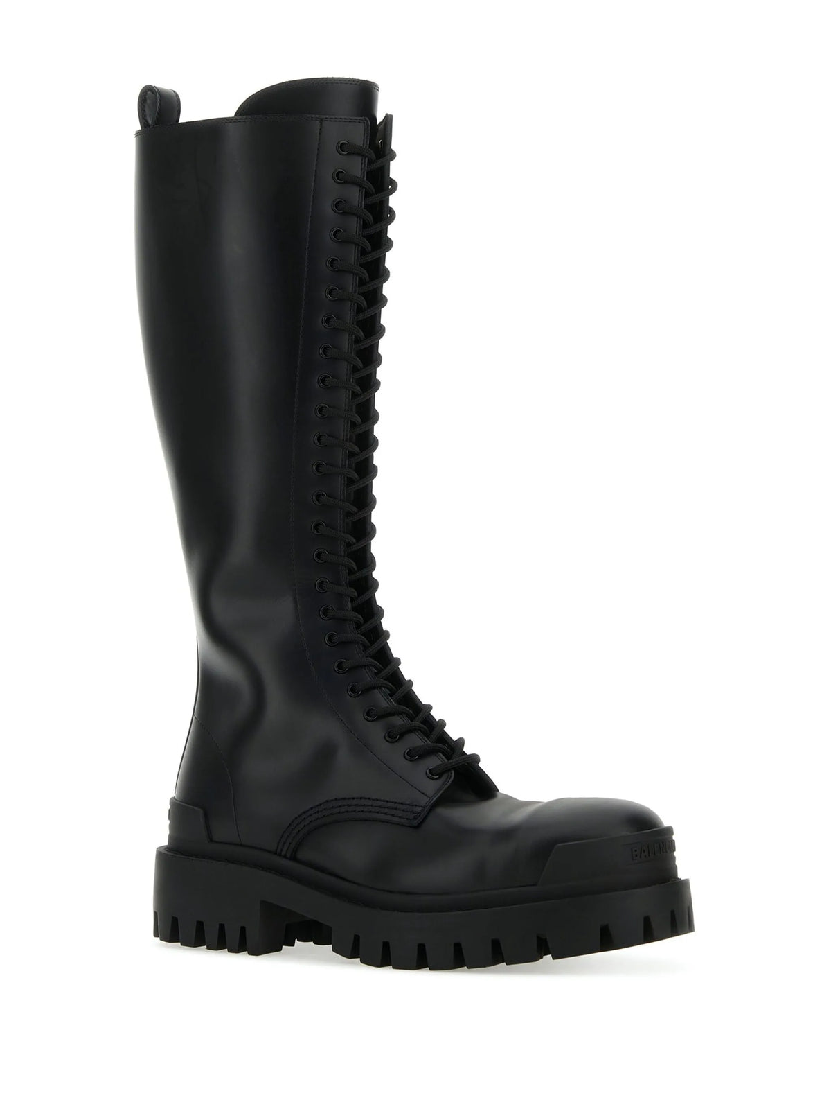 Balenciaga - Strike Lace-up Leather Boots