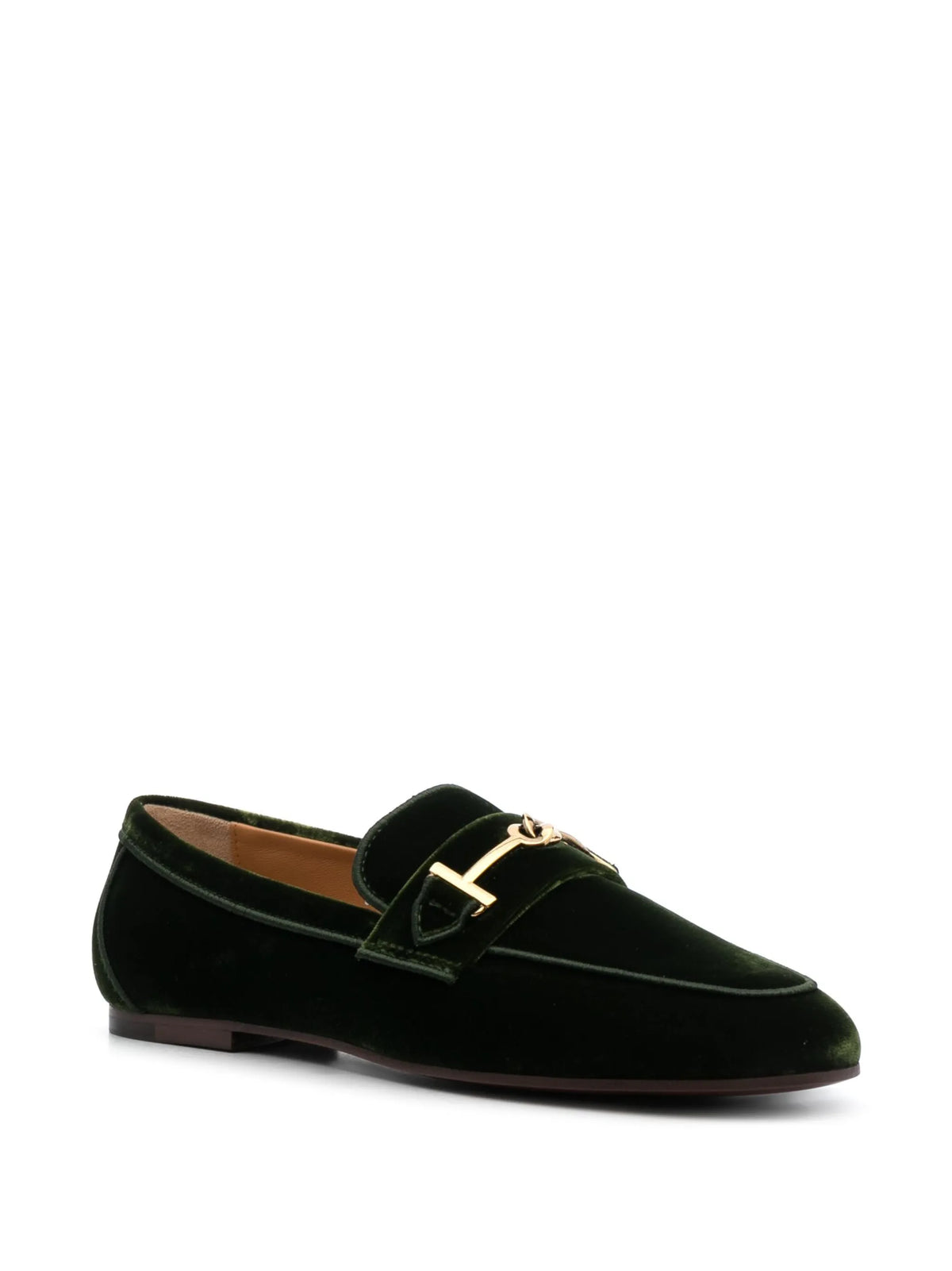 Tod's - Logo-detail Velvet Loafers