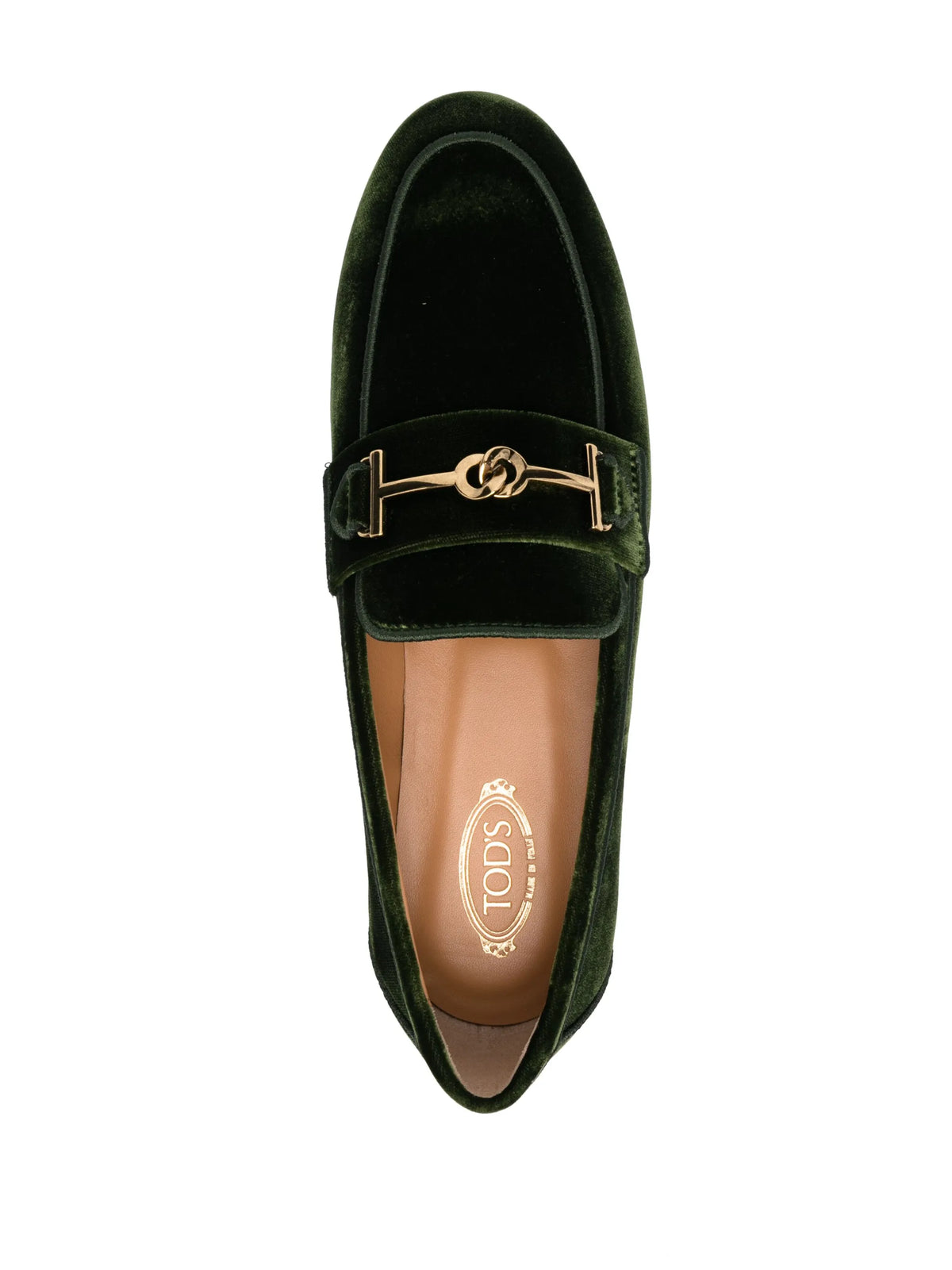 Tod's - Logo-detail Velvet Loafers