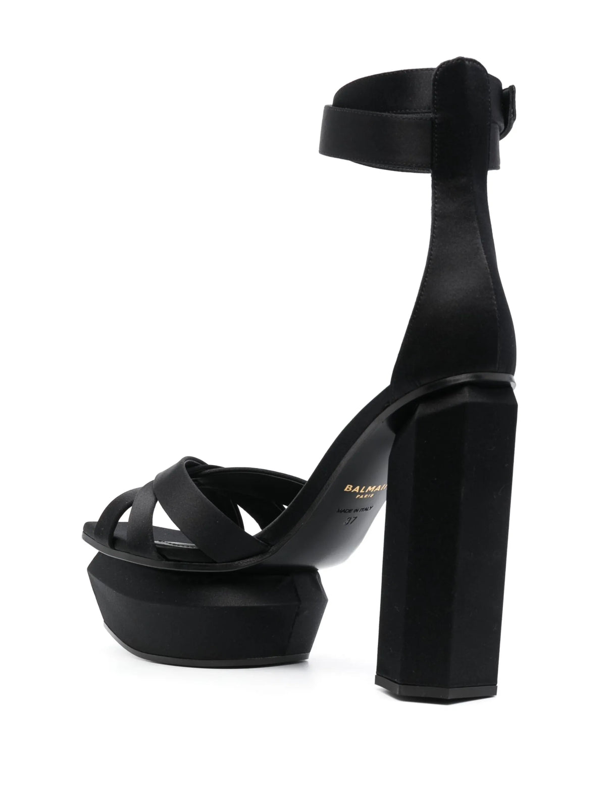Balmain - Ava 130mm Satin Platform Sandals