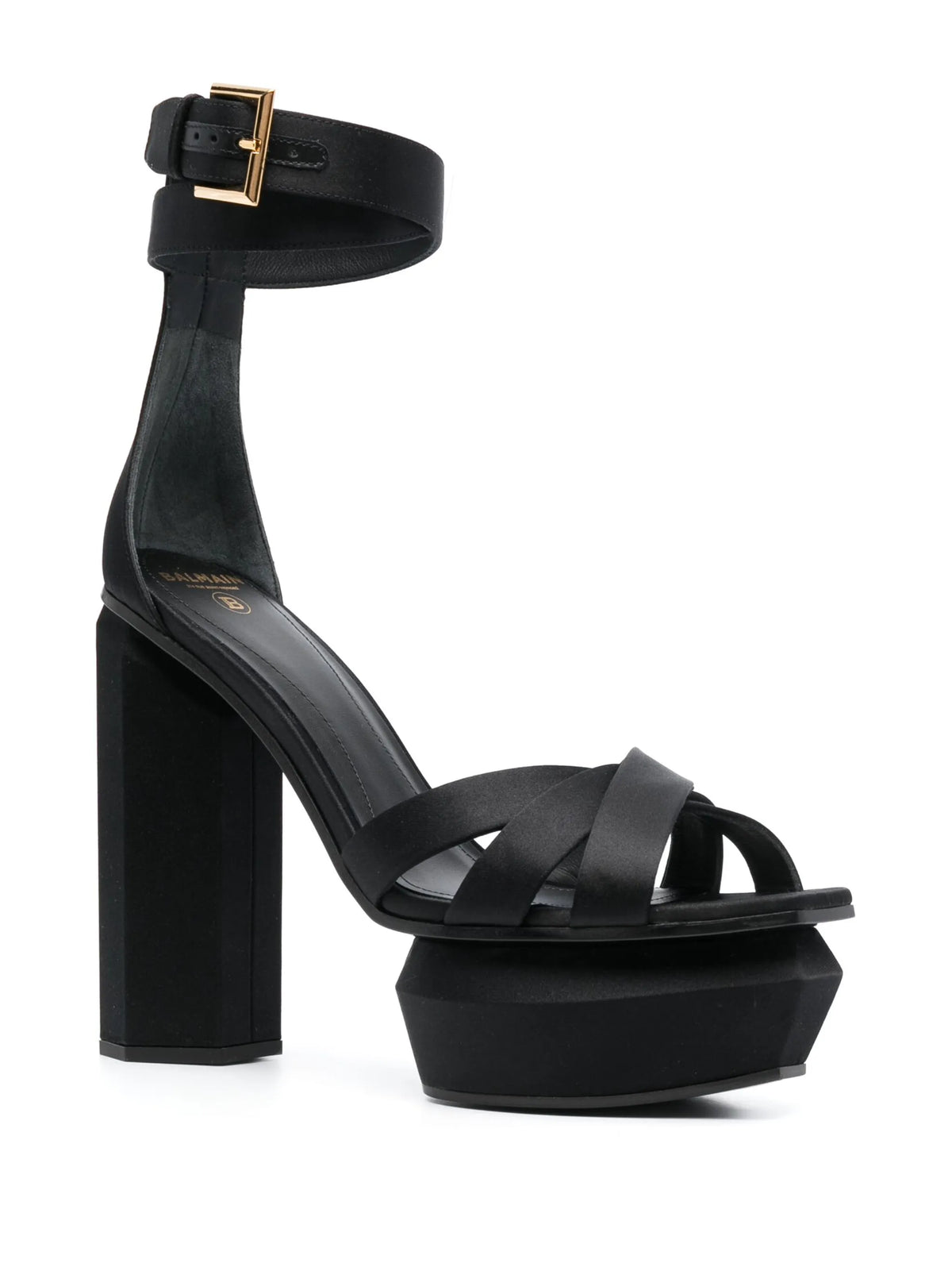 Balmain - Ava 130mm Satin Platform Sandals