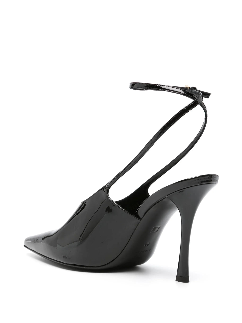 Givenchy - 95mm Patent Leather Slingback Pumps
