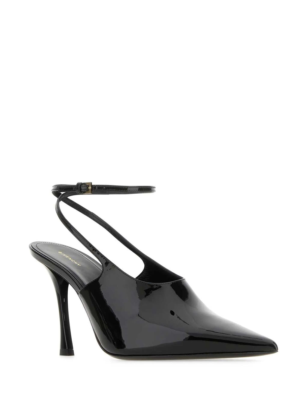 Givenchy - 95mm Patent Leather Slingback Pumps