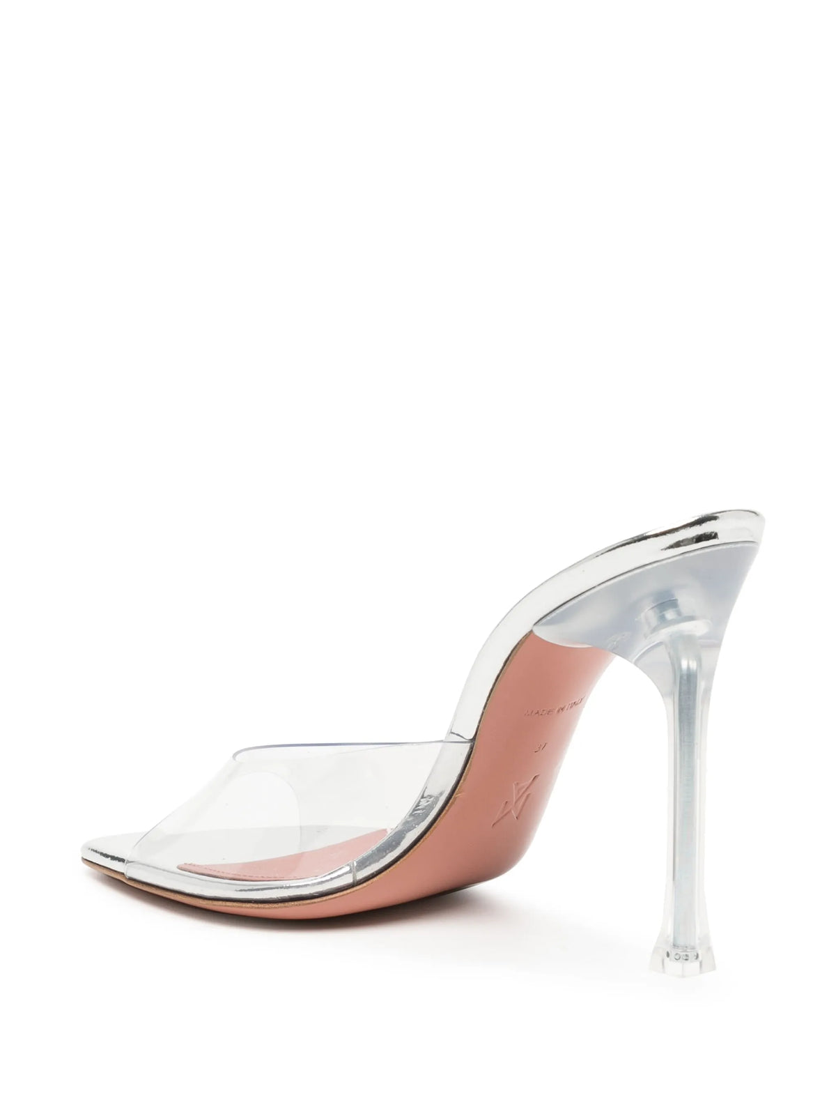 Amina Muaddi - Alexa Glass 105mm Mules