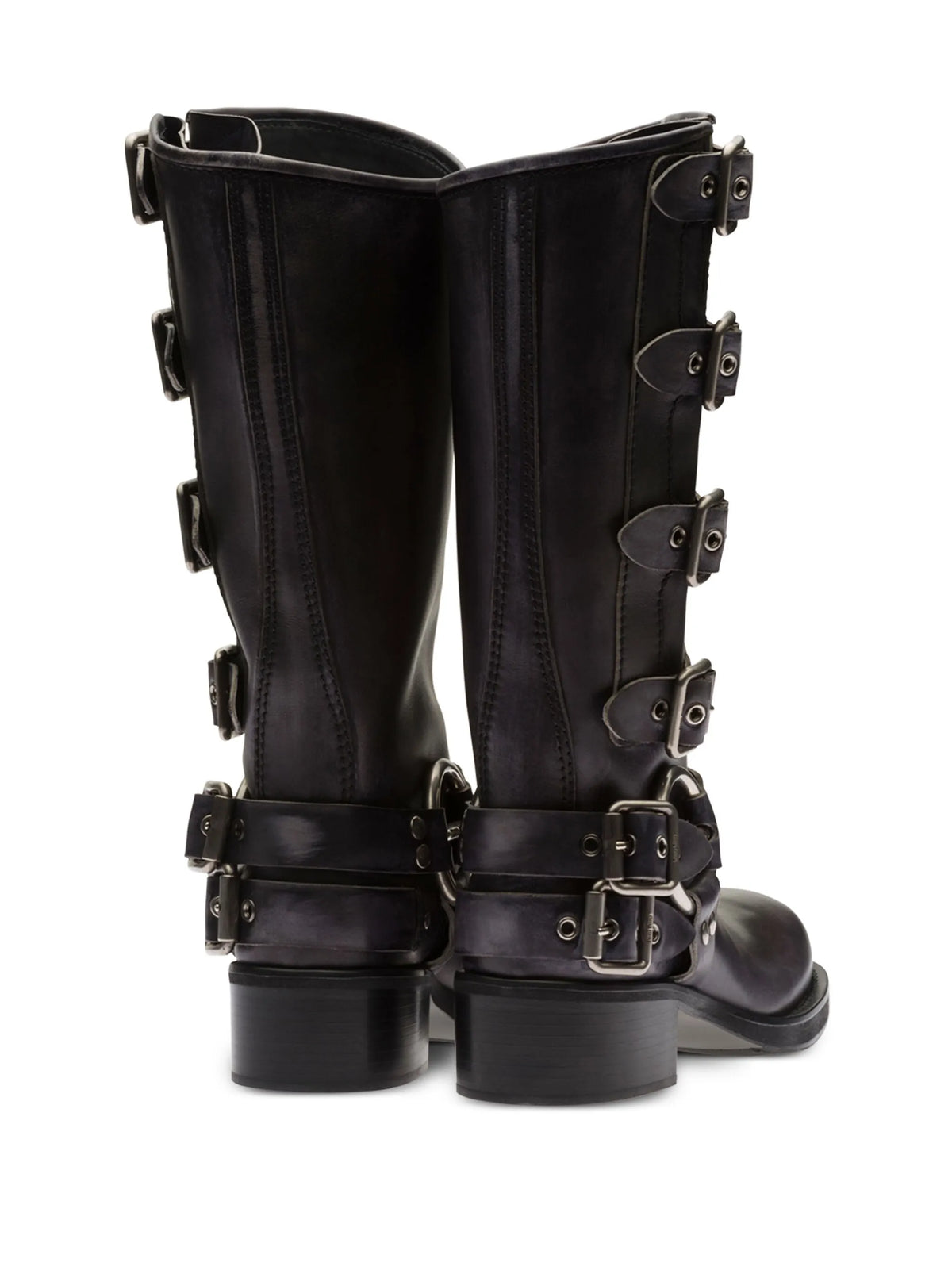 Miu Miu - Buckle-detail Leather Boots