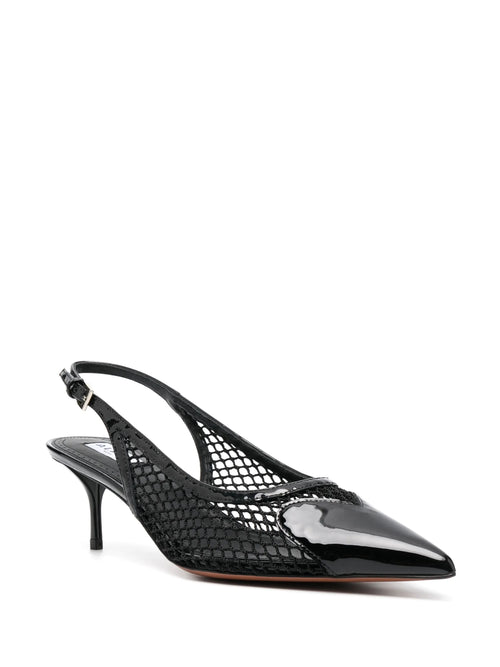 Alaïa - 55mm Le Coeur Slingback Leather Pumps