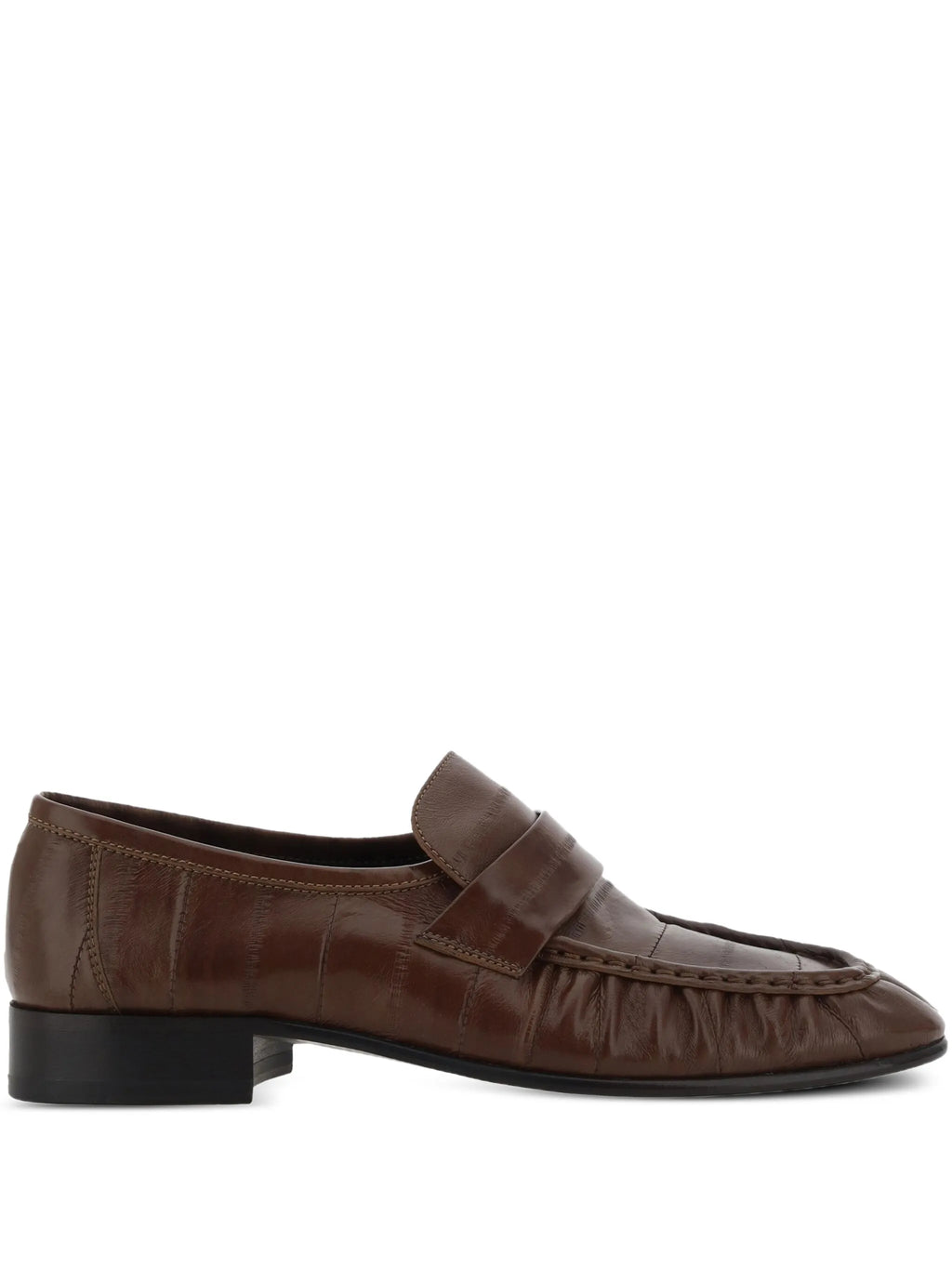 The Row - Textured Leather Loafers