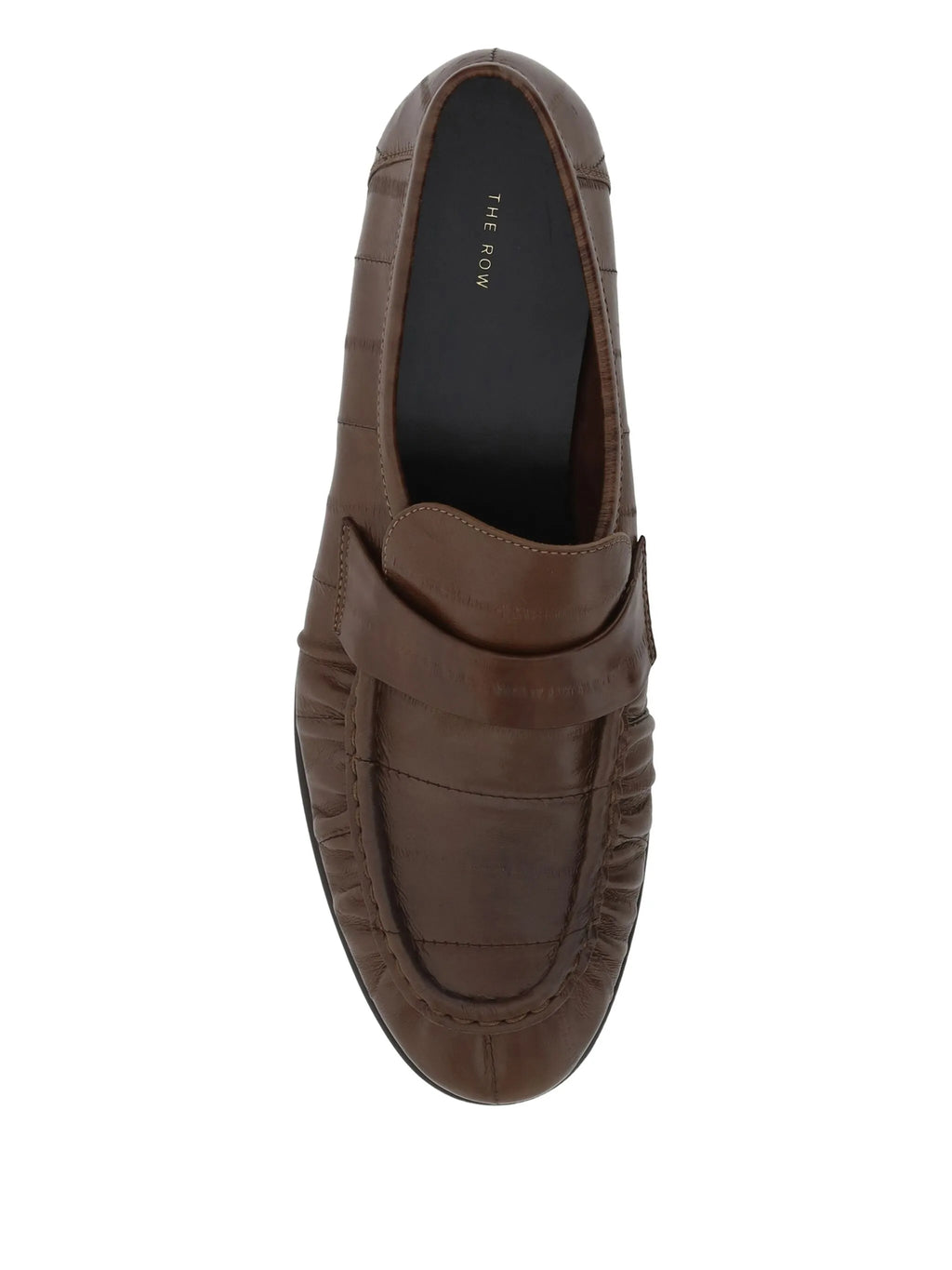 The Row - Textured Leather Loafers