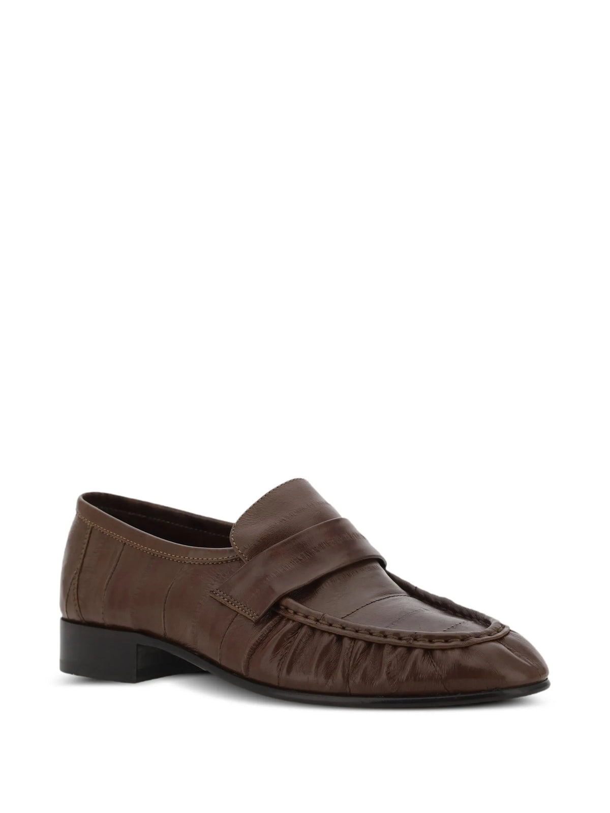 The Row - Textured Leather Loafers