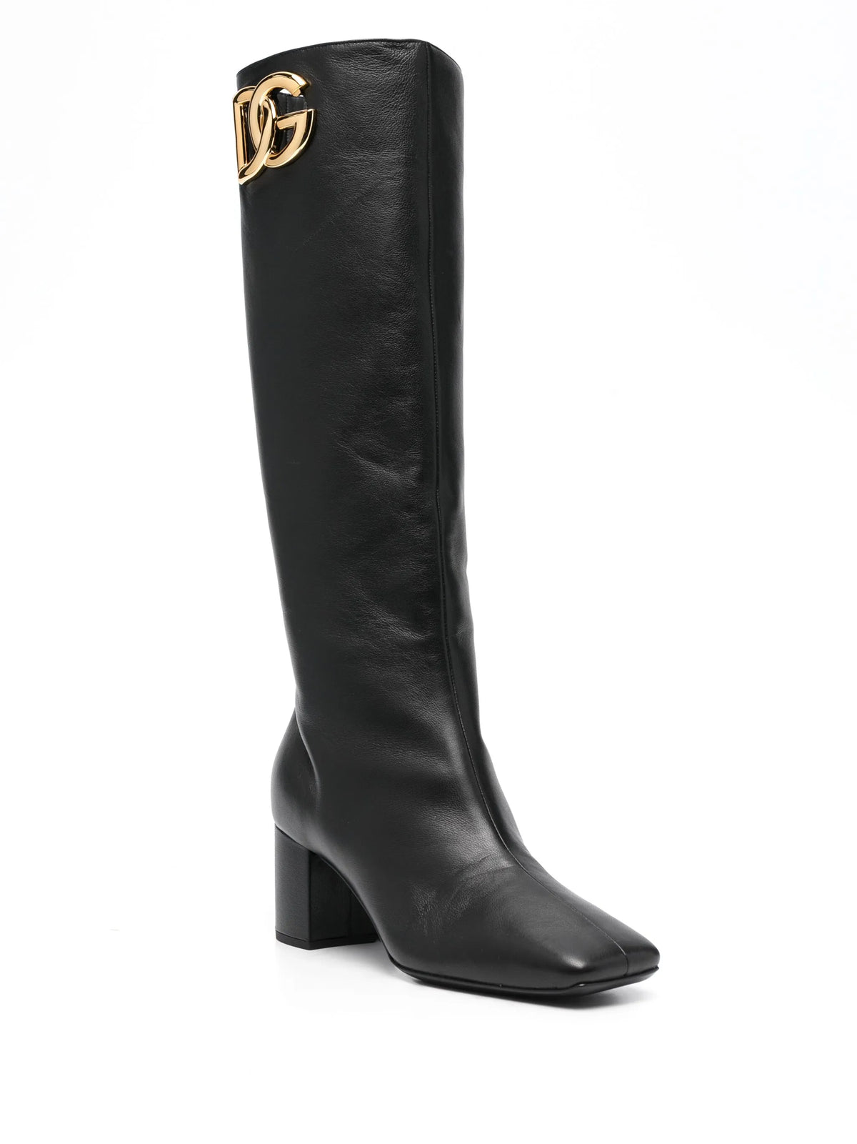 Dolce & Gabbana - Jackie 60mm Logo-plaque Leather Boots
