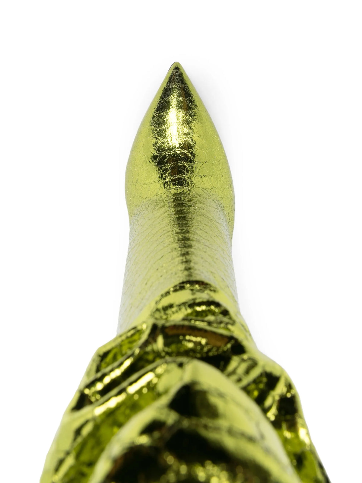 Paris Texas - 105mm Snakeskin-effect Metallic Boots