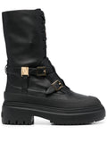 Fendi - Delfina Leather Biker Boots