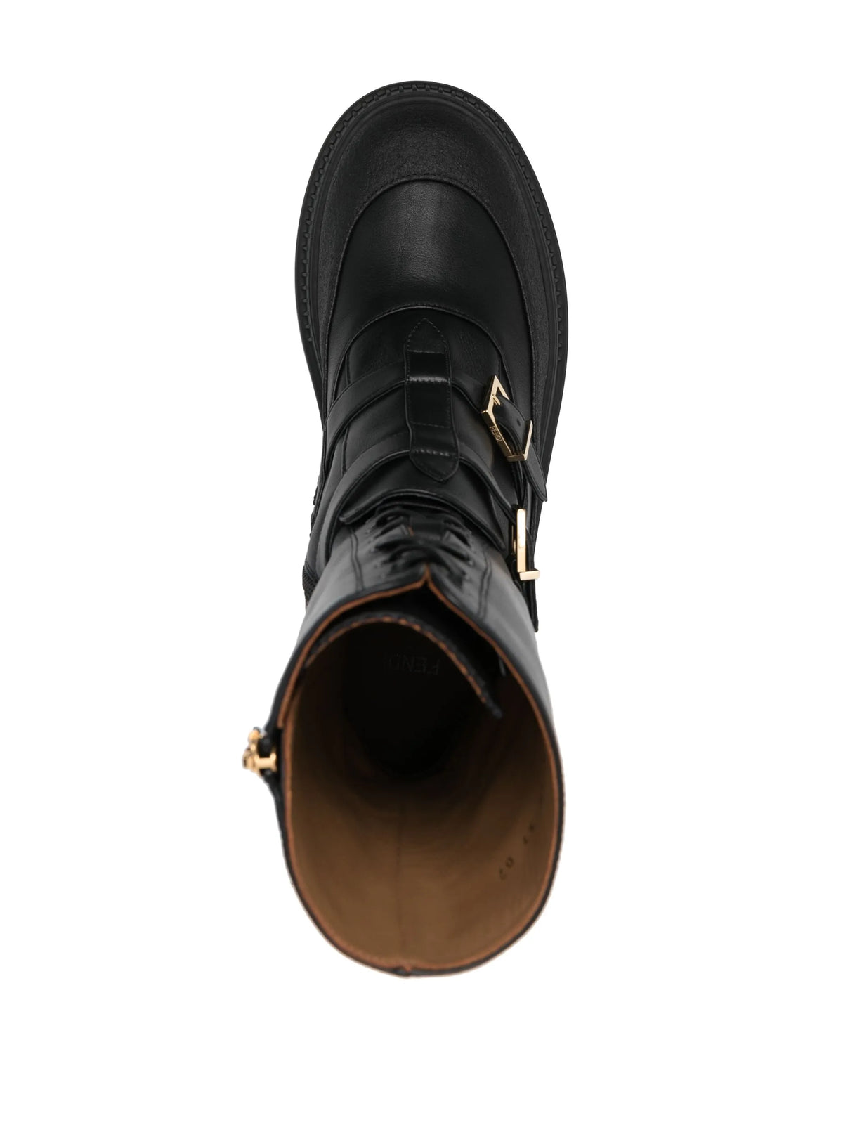 Fendi - Delfina Leather Biker Boots