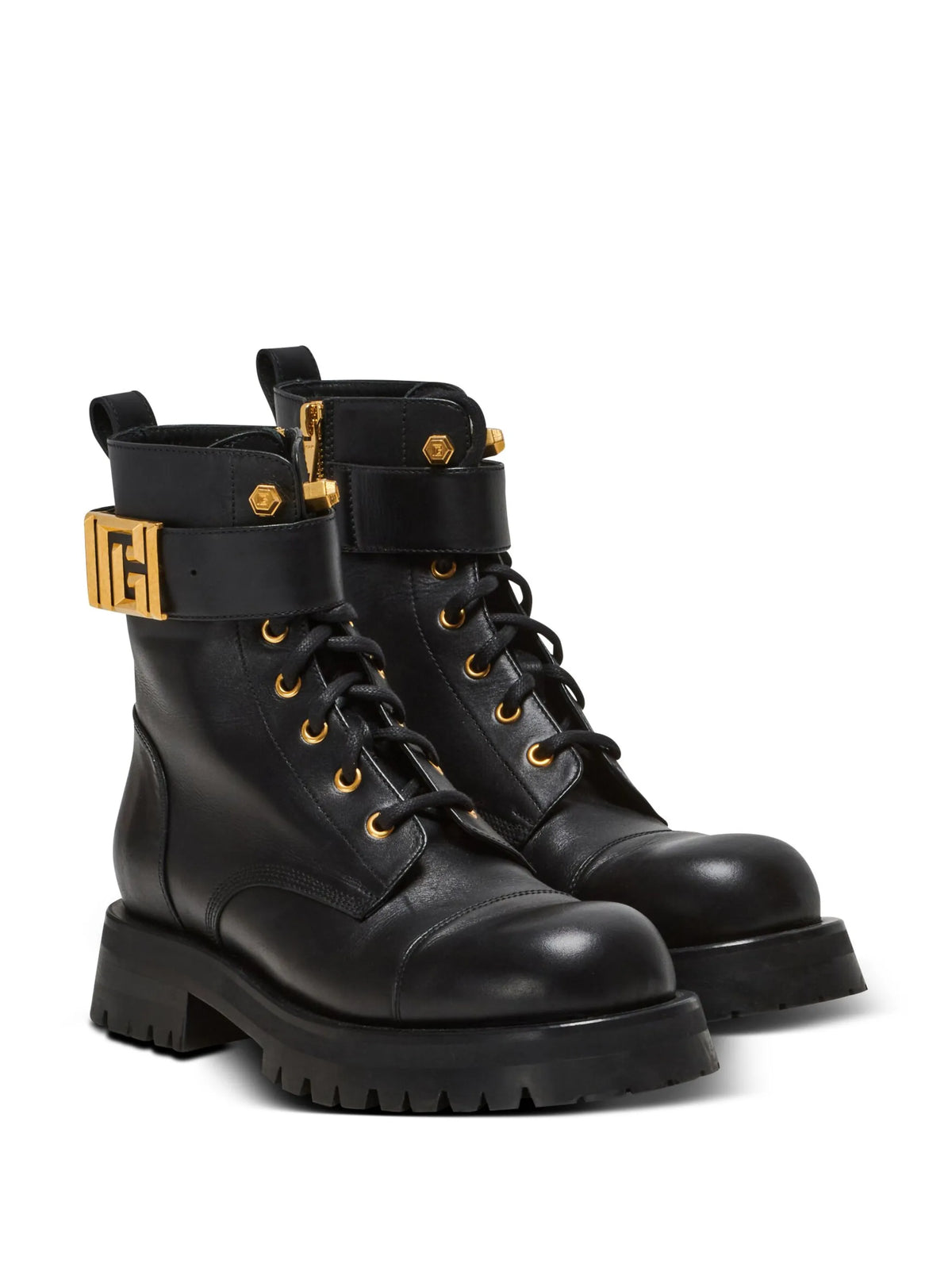 Balmain - Romy Lace-up Leather Boots