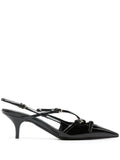 Miu Miu - Buckle-embellished Slingback Pumps