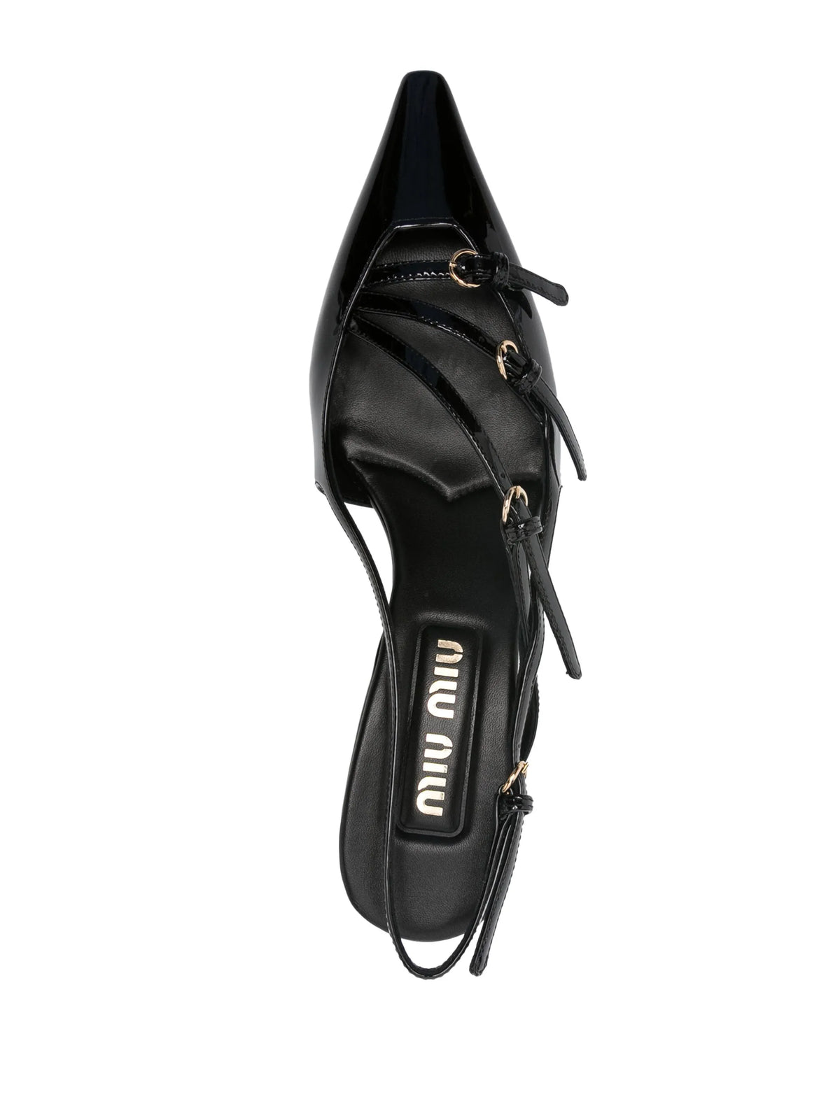 Miu Miu - Buckle-embellished Slingback Pumps
