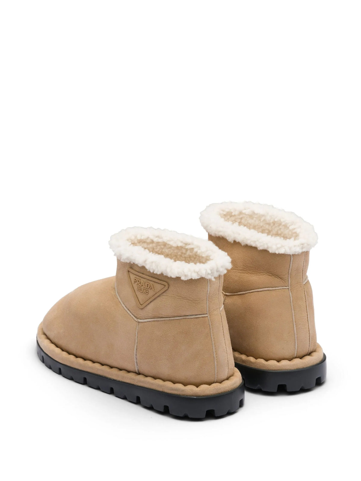 Prada - Triangle-logo Suede Boots