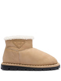 Prada - Triangle-logo Suede Boots