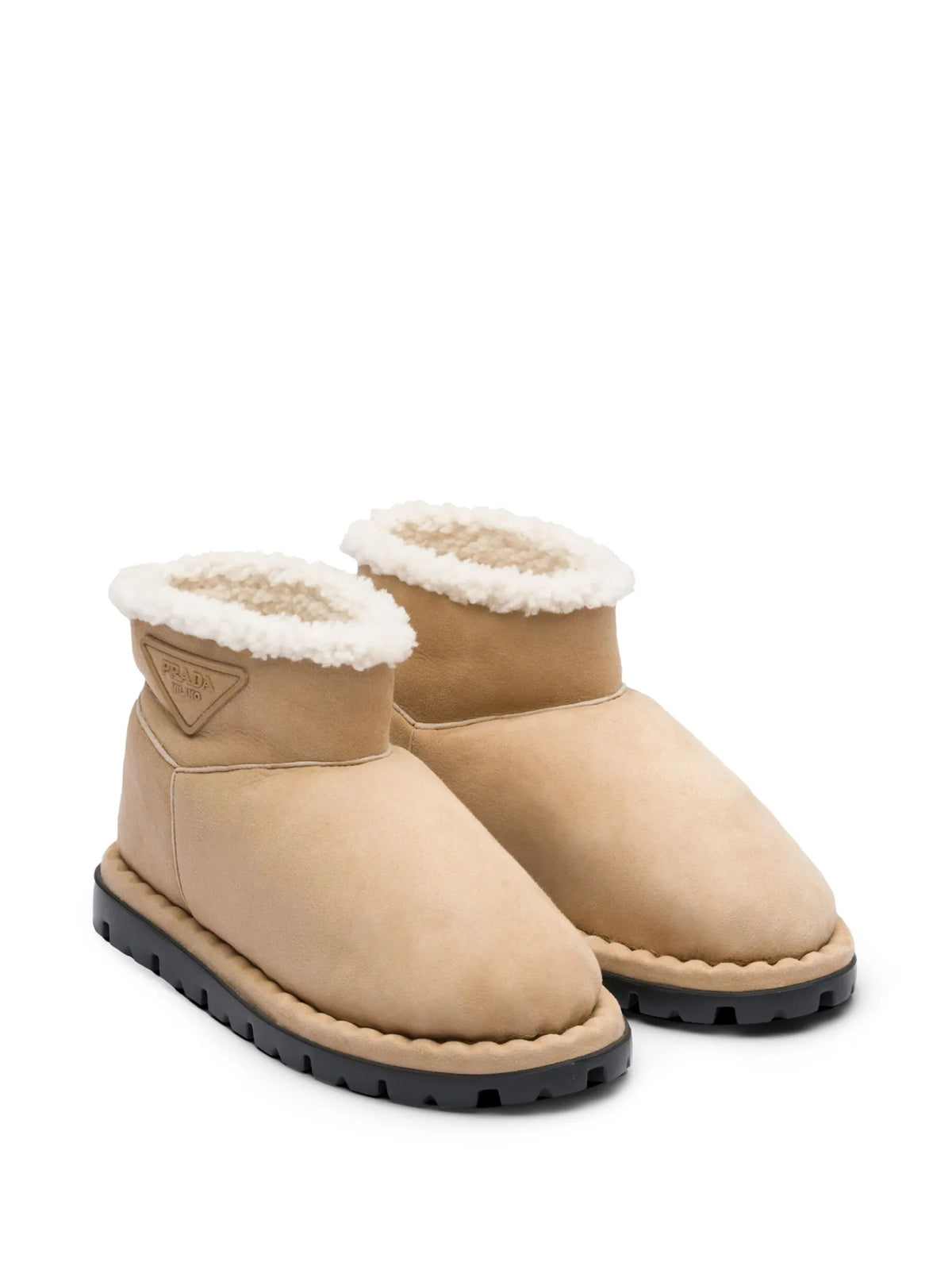 Prada - Triangle-logo Suede Boots