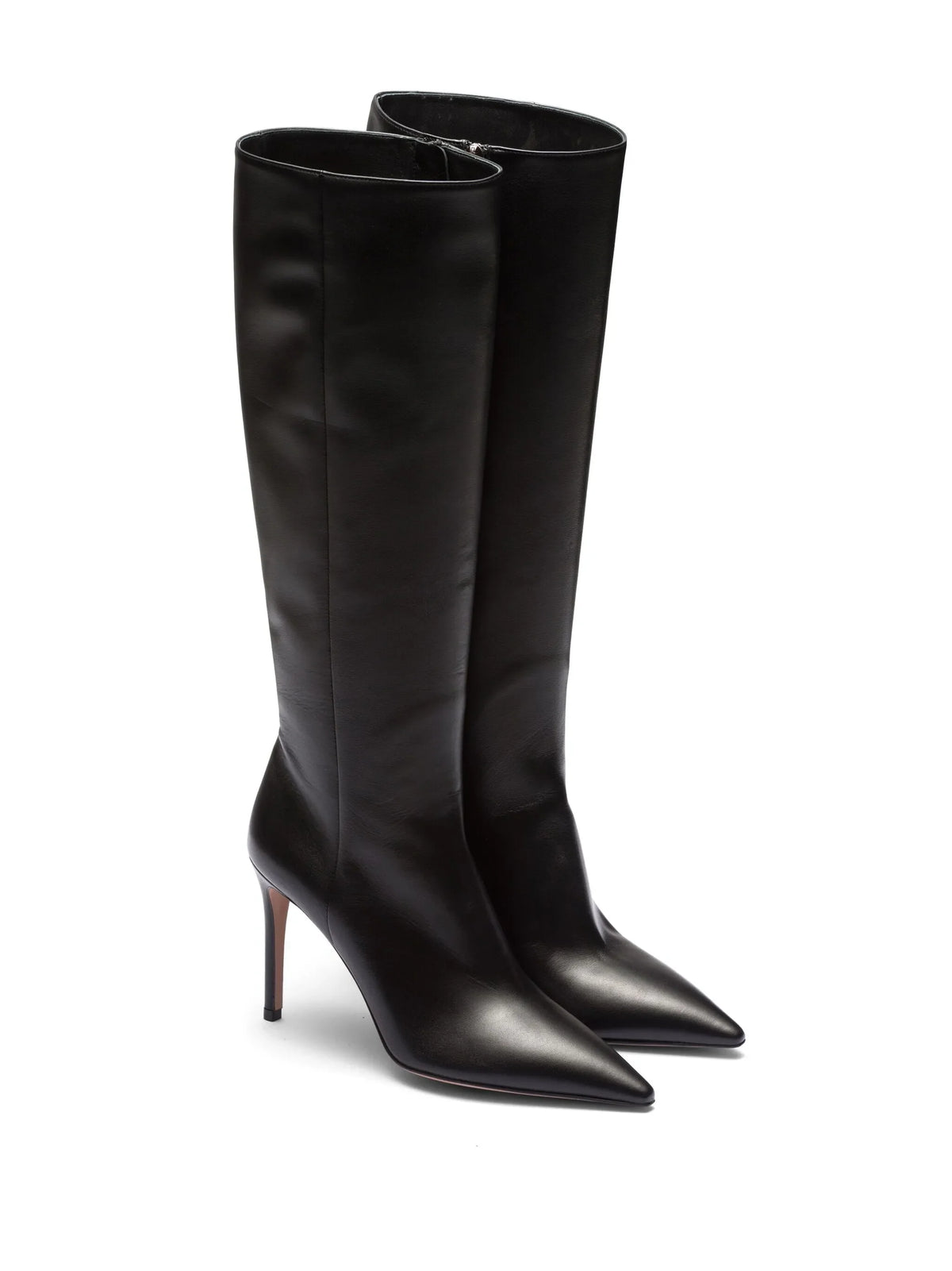 Prada - 95mm Knee-high Nappa Leather Boots