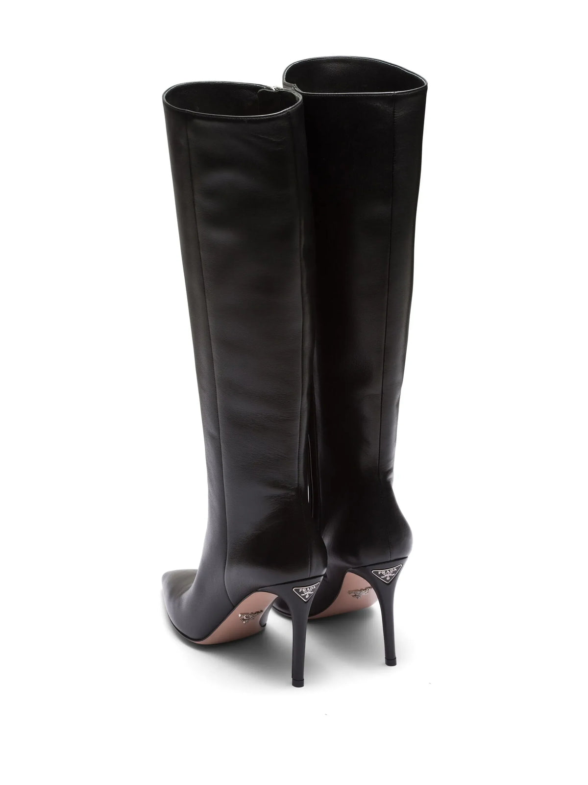 Prada - 95mm Knee-high Nappa Leather Boots