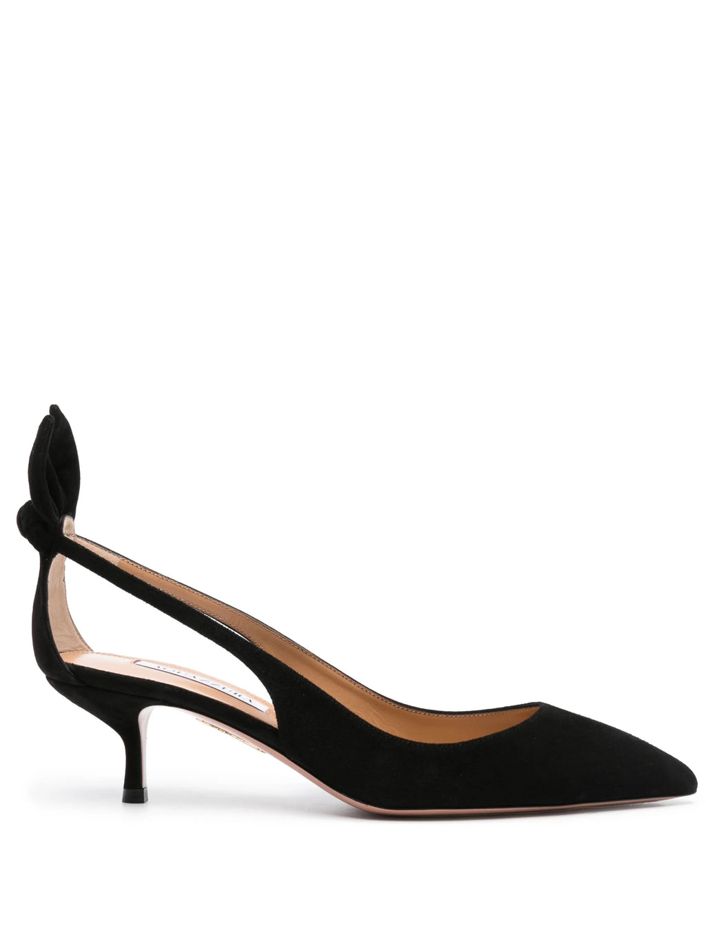 Aquazzura - Bow-tie Suede Pumps