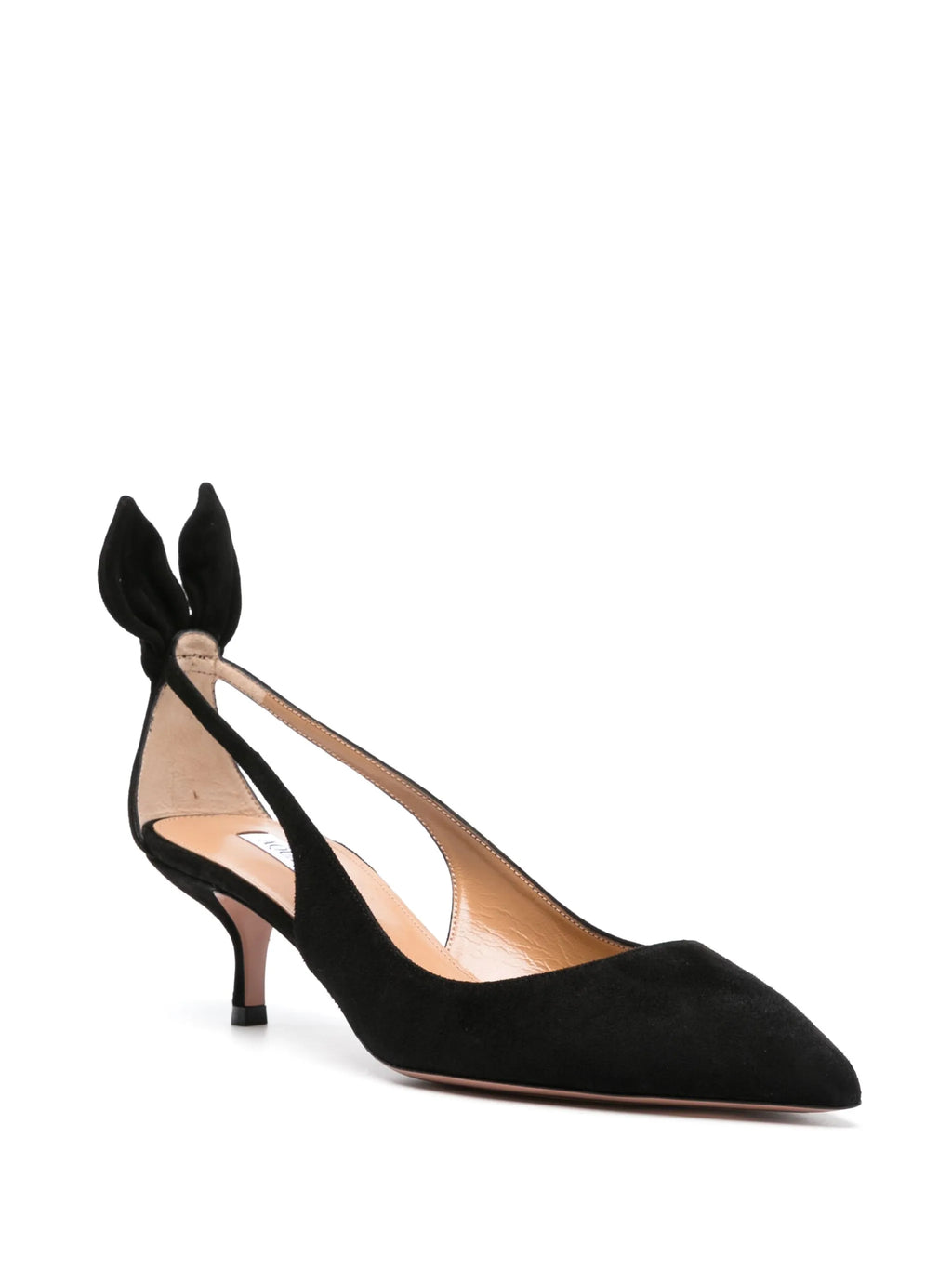 Aquazzura - Bow-tie Suede Pumps