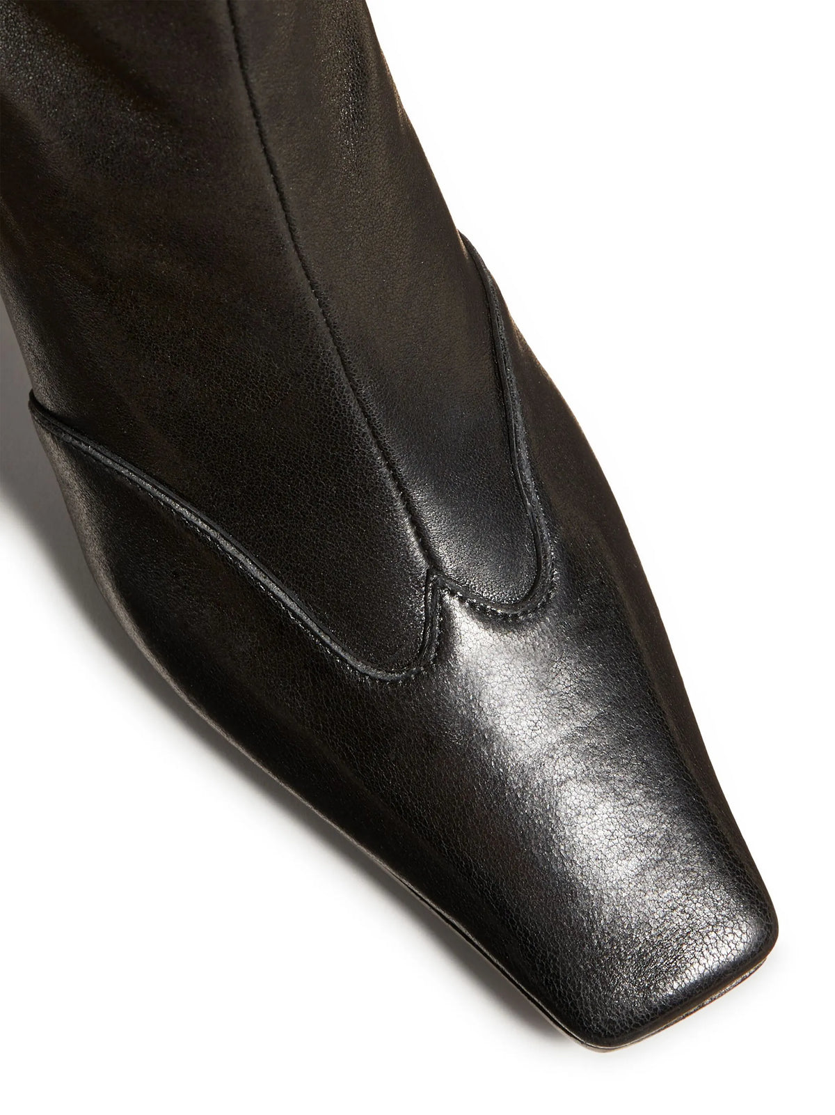 Khaite - The Nevada Leather Ankle Boots