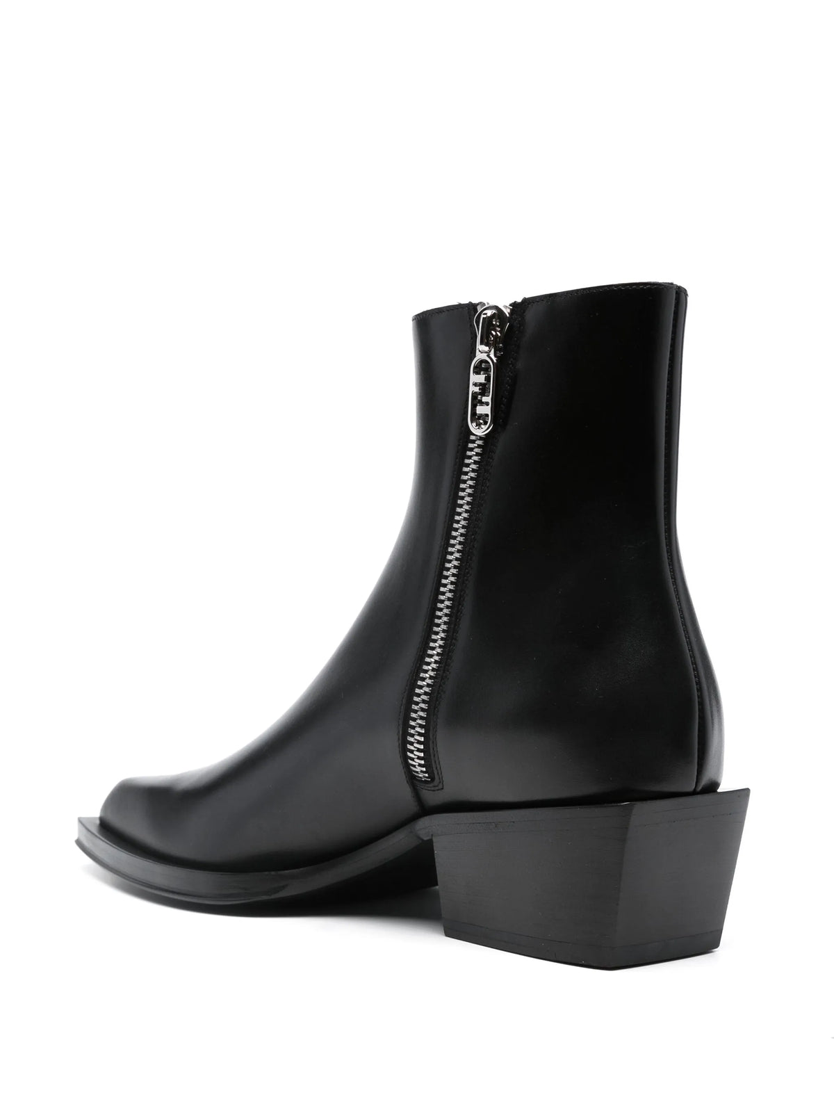 Fendi - Cuban-heel Leather Ankle Boots