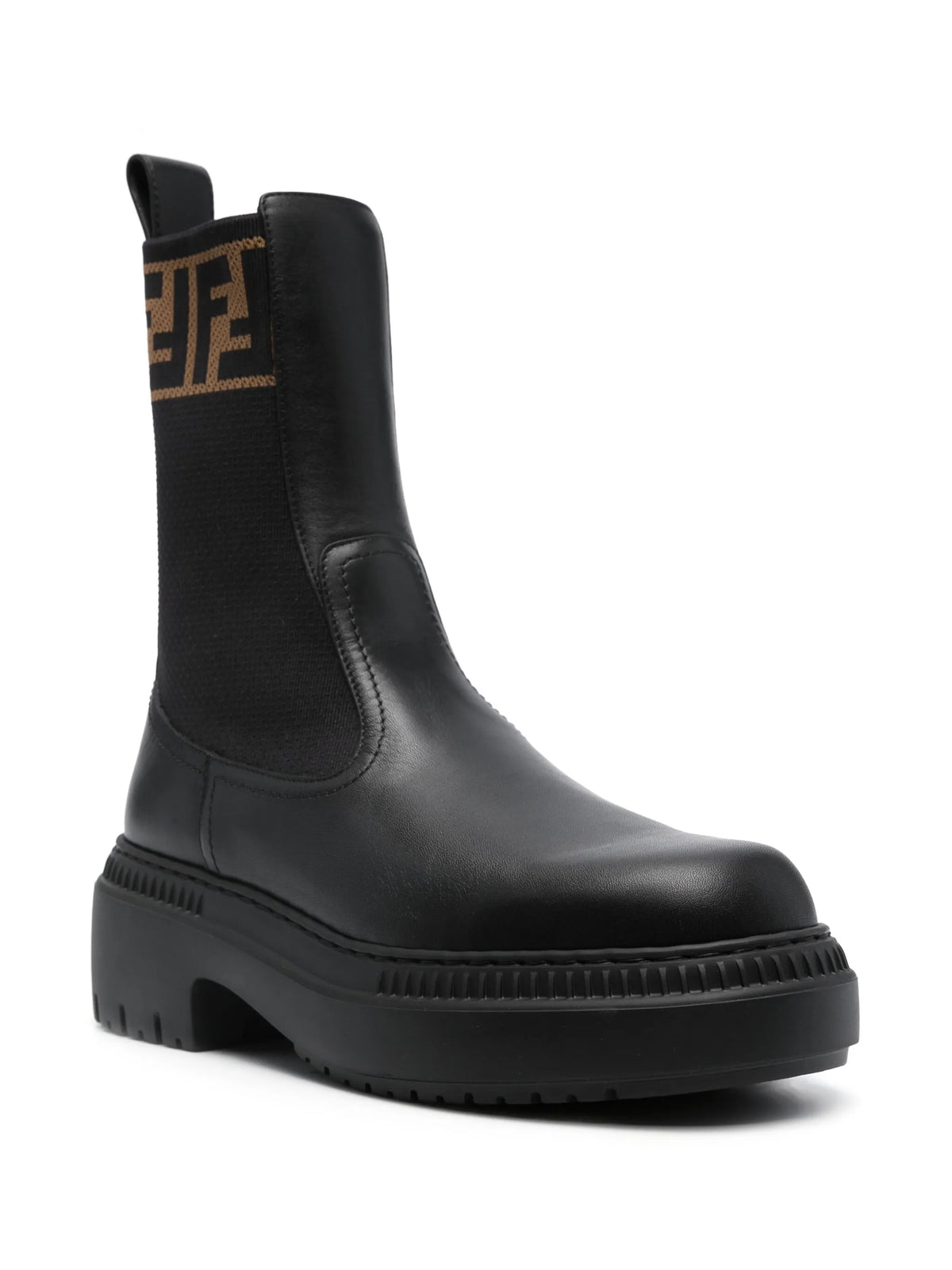 Fendi - Domino Leather Ankle Boots