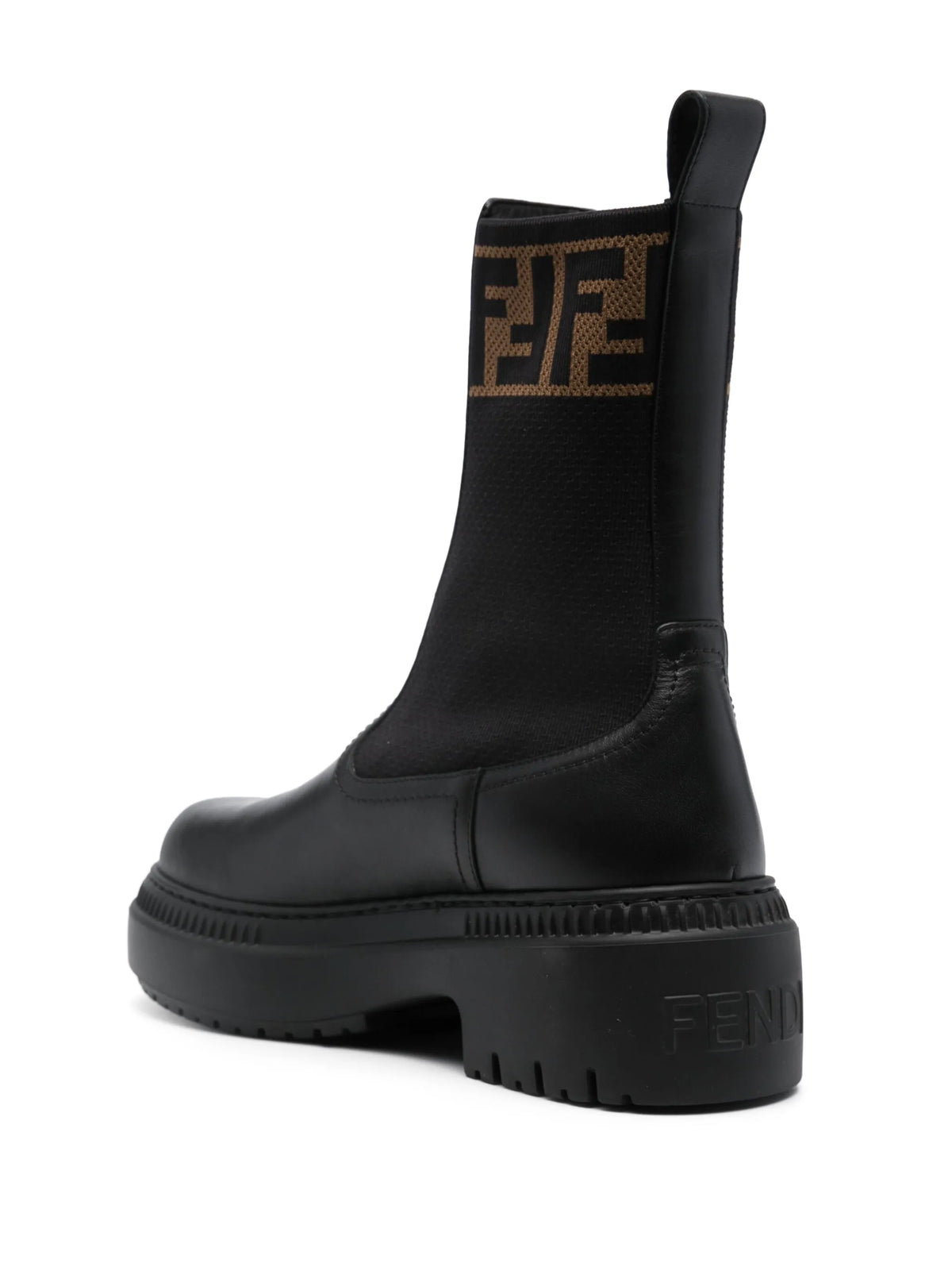 Fendi - Domino Leather Ankle Boots
