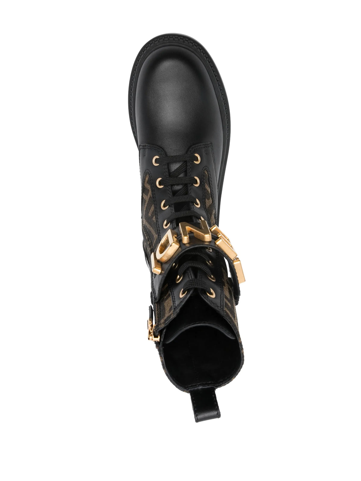 Fendi - 60mm Fendigraphy Logo-plaque Leather Boots