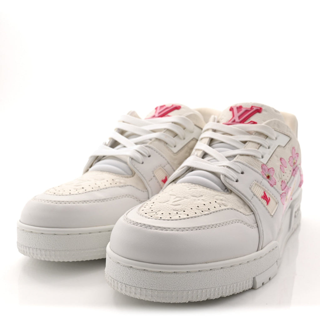 Louis Vuitton - LV X TM Embossed Monogram Cherry Blossom LV Trainer Sneakers