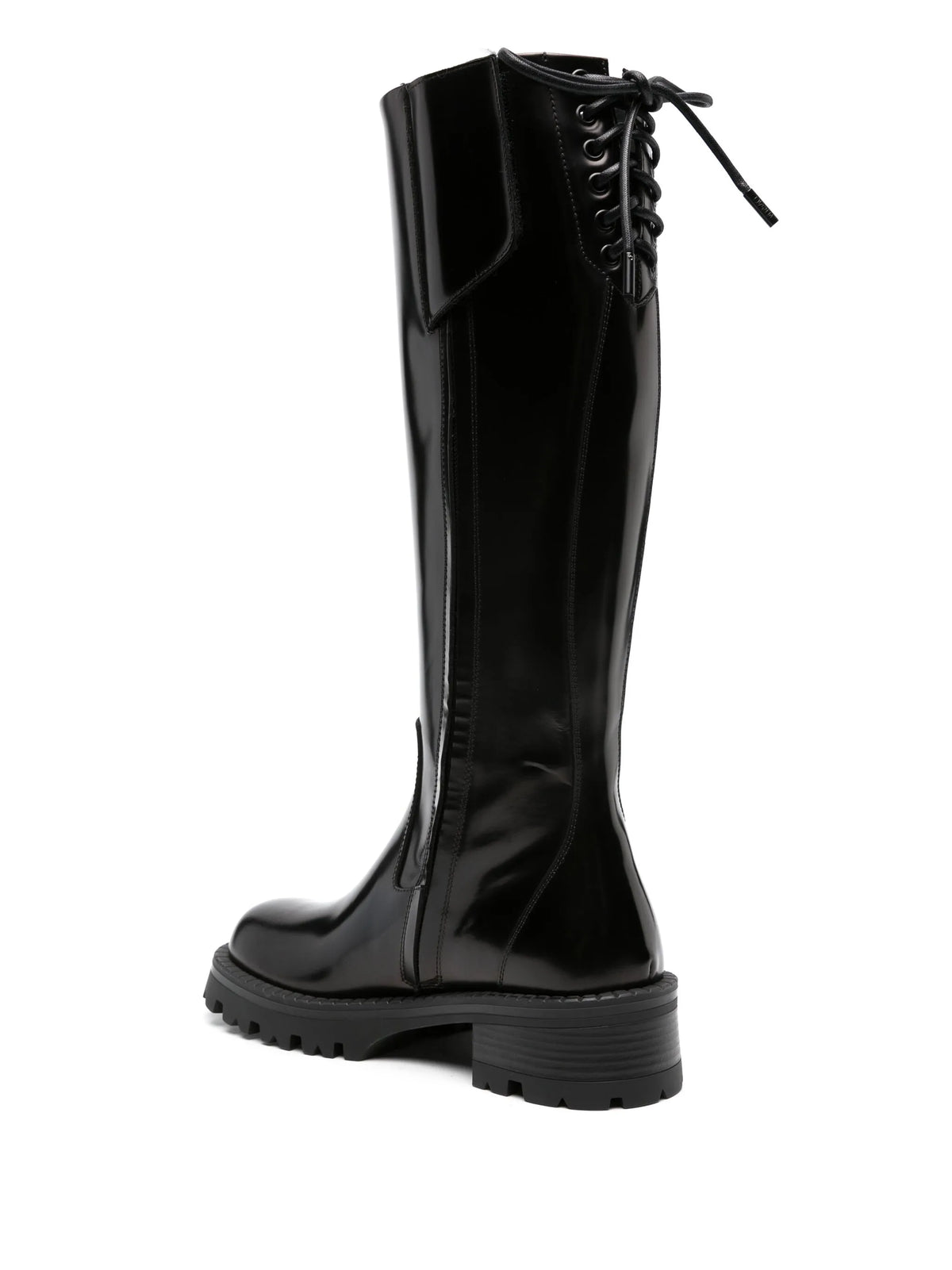 Versace - Alia Leather Knee-high Boots