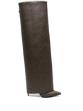 Balmain - Ariel Monogram Folded Boots