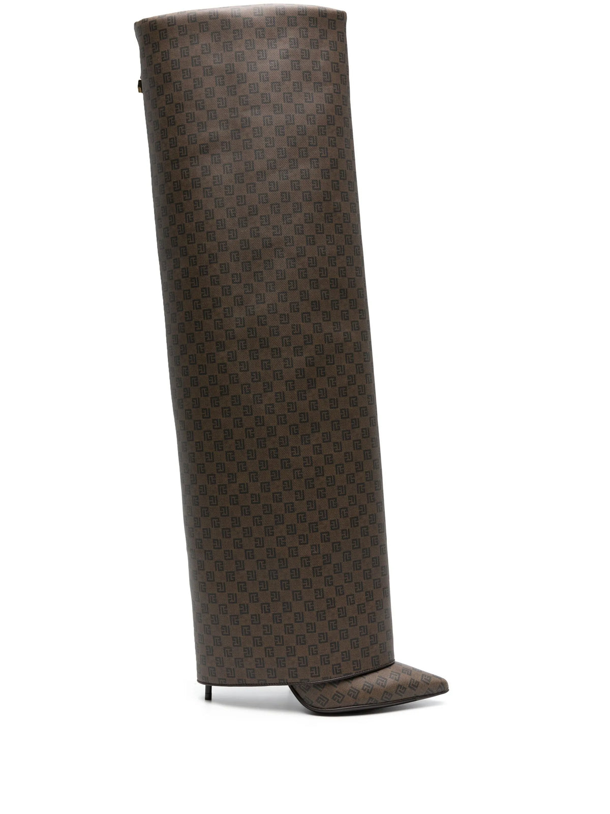 Balmain - Ariel Monogram Folded Boots